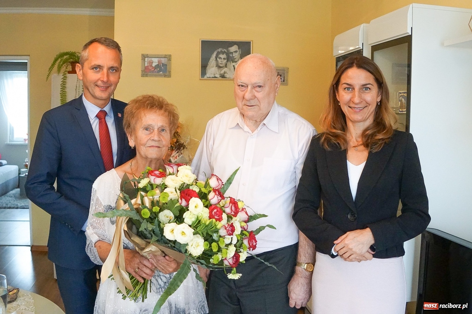 Zdjęcie w galerii na portalu naszraciborz.pl: Diamentowe gody państwa Fica z Raciborza wiadomości z regionu