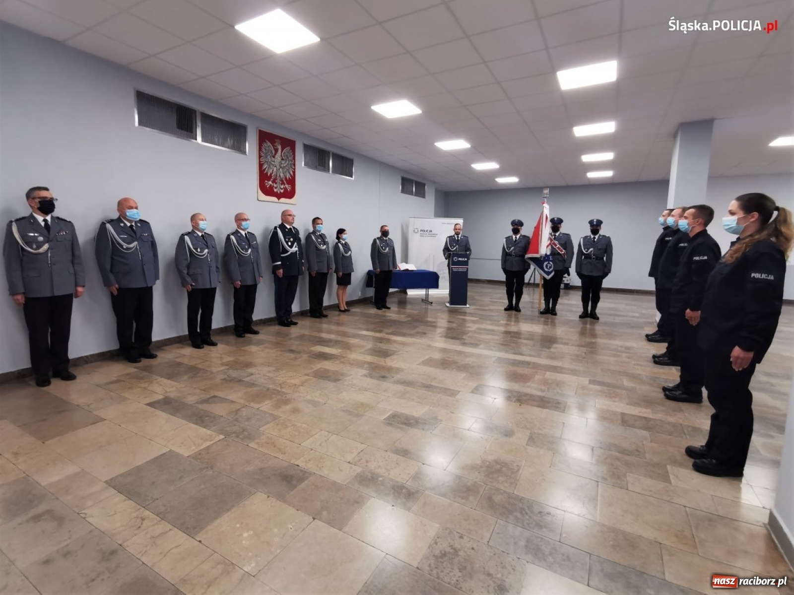 Zdjęcie w galerii na portalu naszraciborz.pl: Nowi policjanci śląskiego garnizonu złożyli ślubowanie wiadomości z regionu