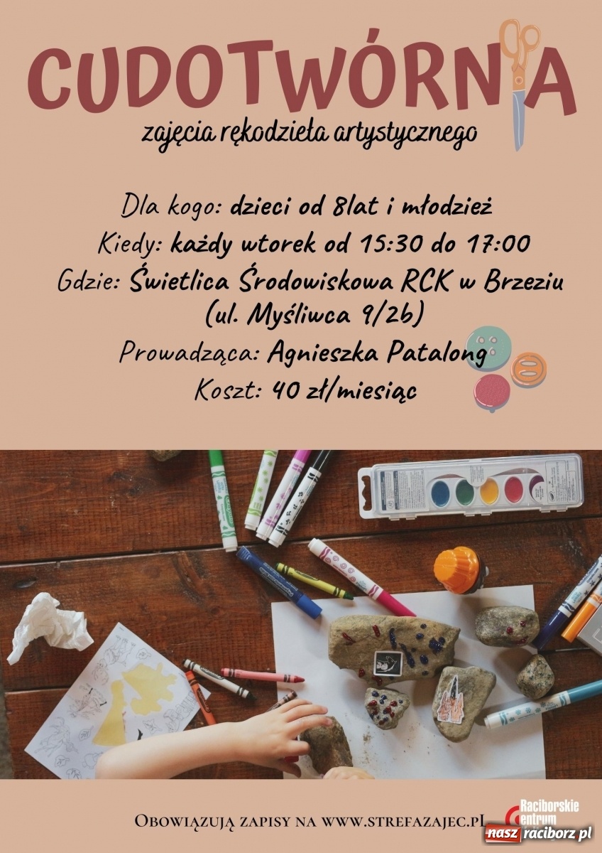 Zdjęcie w galerii na portalu naszraciborz.pl: Raciborskie Centrum Kultury zaprasza na zajęcia artystyczne  wiadomości z regionu