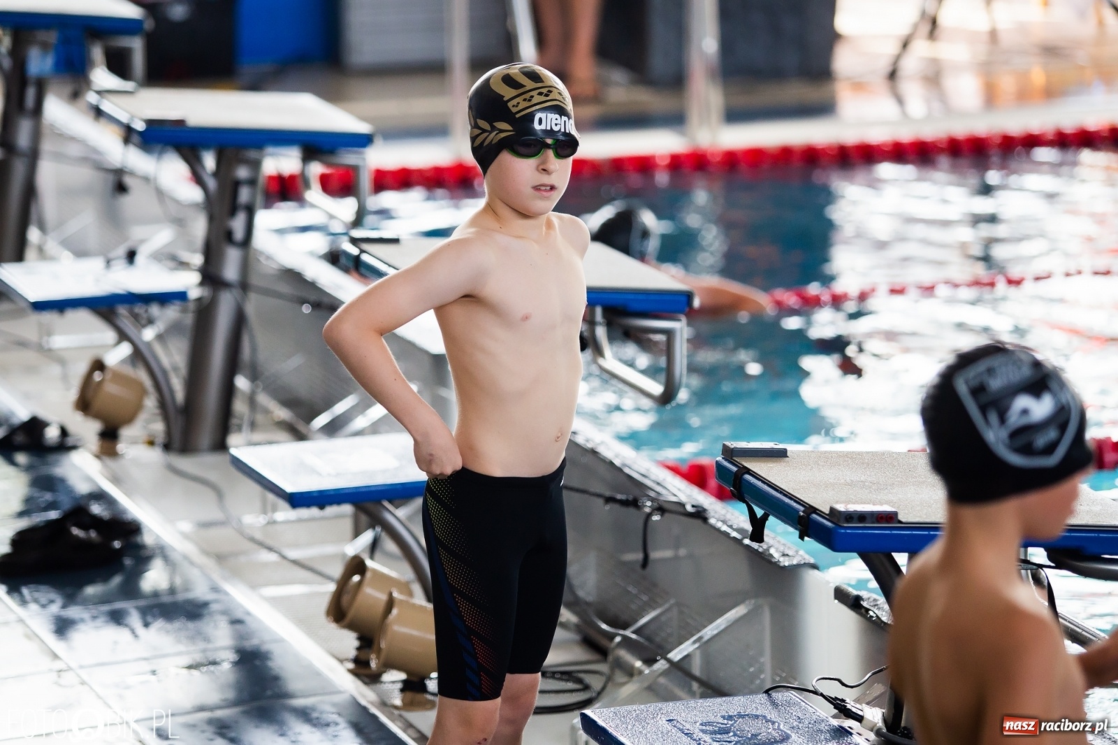 Zdjęcie w galerii na portalu naszraciborz.pl: Międzynarodowe Zawody Pływackie Puchar Sprintu o Puchar Dyrektora ZSOMS wiadomości z regionu