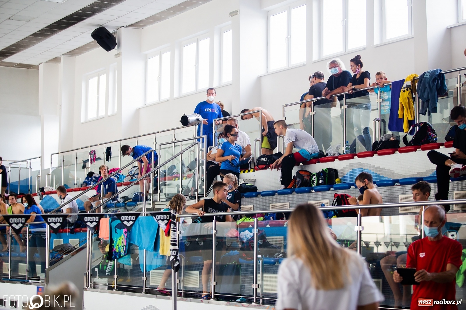 Zdjęcie w galerii na portalu naszraciborz.pl: Międzynarodowe Zawody Pływackie Puchar Sprintu o Puchar Dyrektora ZSOMS wiadomości z regionu