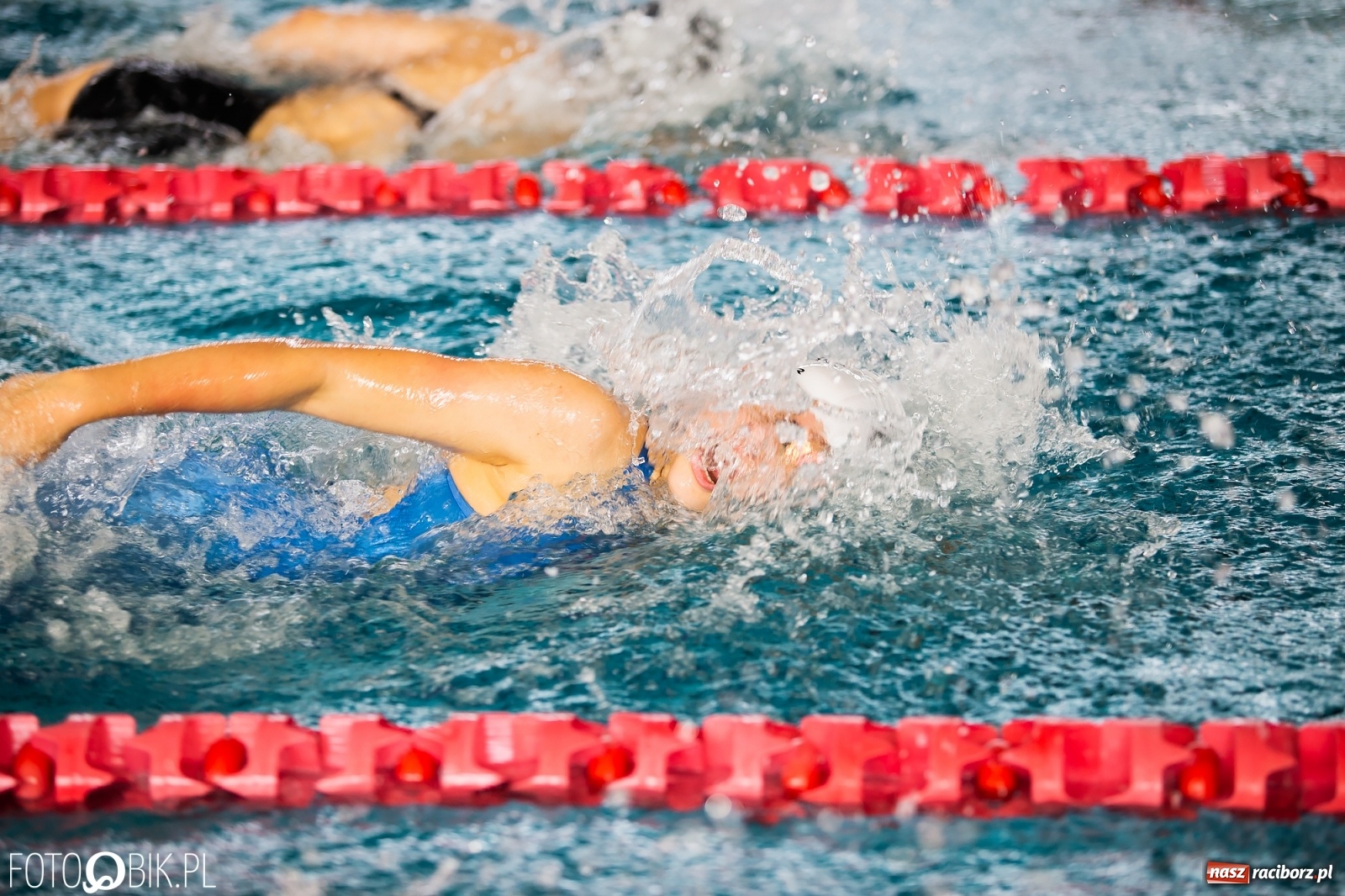 Zdjęcie w galerii na portalu naszraciborz.pl: Międzynarodowe Zawody Pływackie Puchar Sprintu o Puchar Dyrektora ZSOMS wiadomości z regionu
