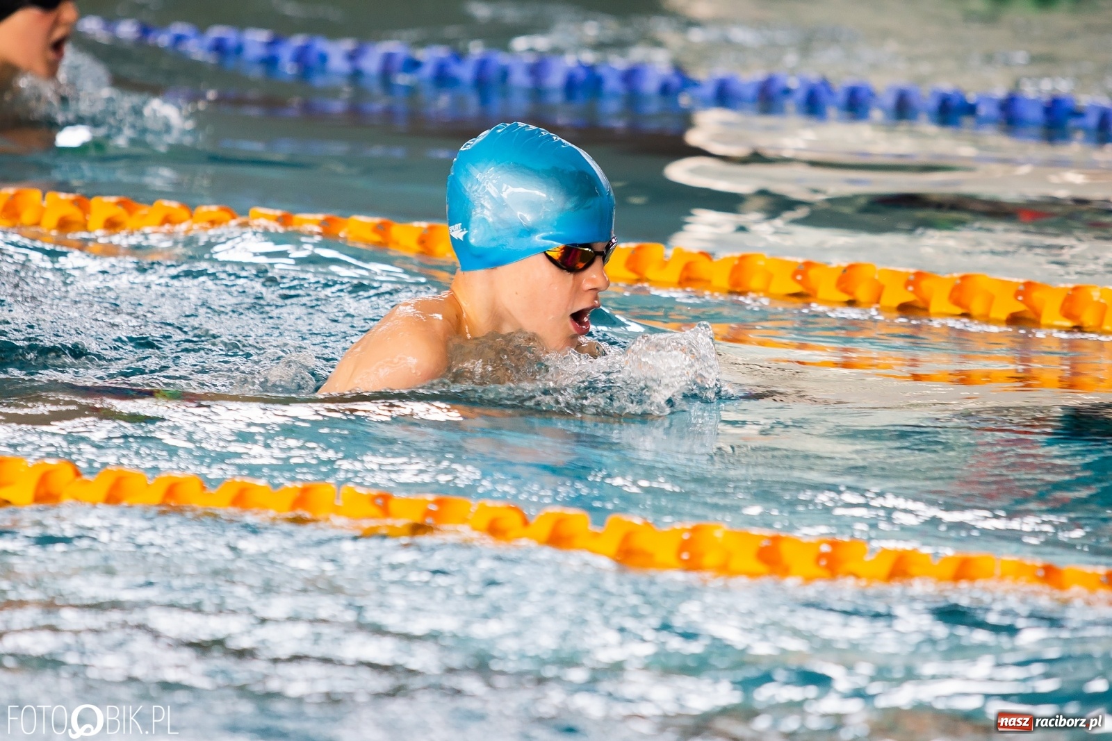 Zdjęcie w galerii na portalu naszraciborz.pl: Międzynarodowe Zawody Pływackie Puchar Sprintu o Puchar Dyrektora ZSOMS wiadomości z regionu
