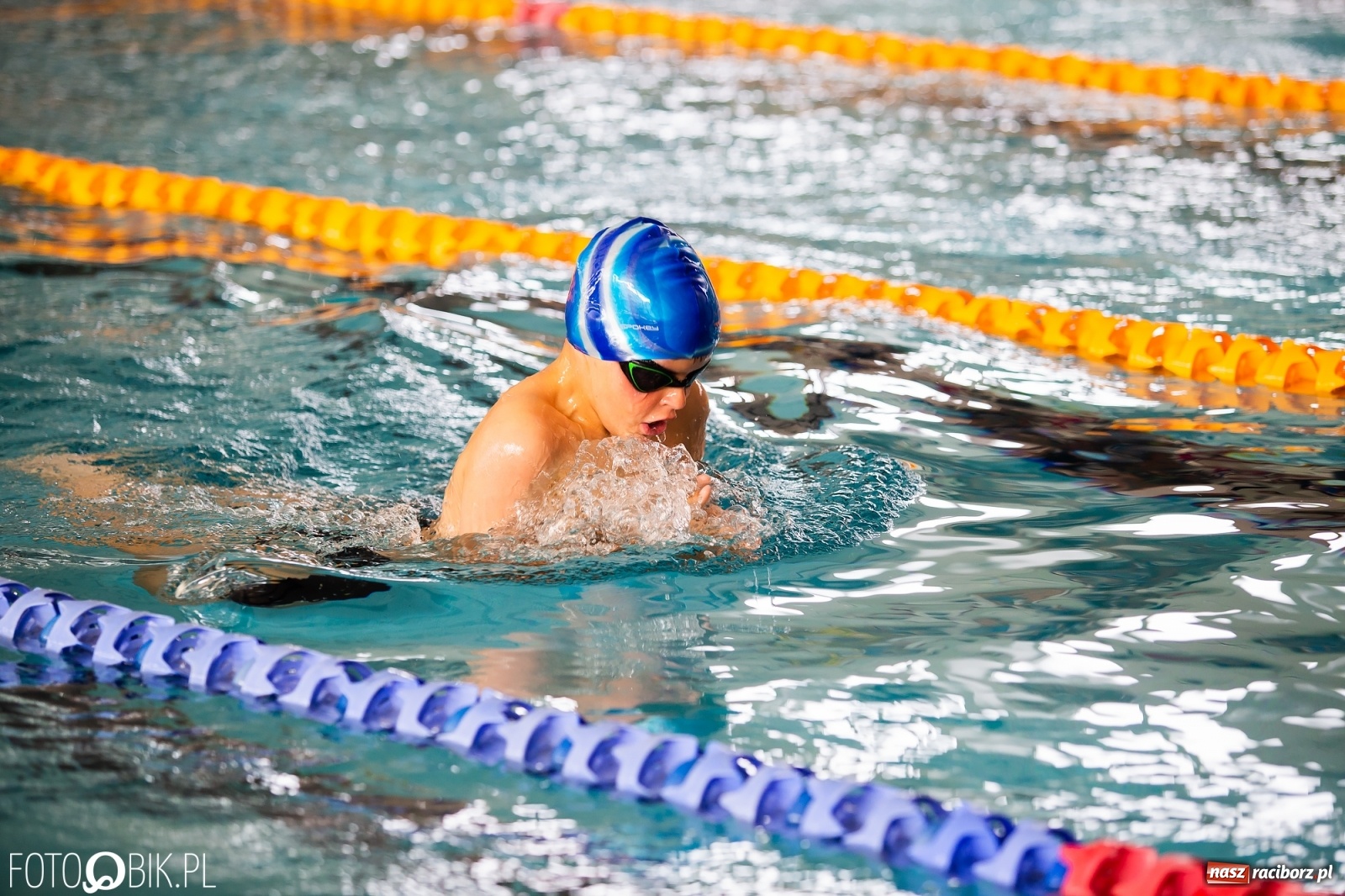 Zdjęcie w galerii na portalu naszraciborz.pl: Międzynarodowe Zawody Pływackie Puchar Sprintu o Puchar Dyrektora ZSOMS wiadomości z regionu
