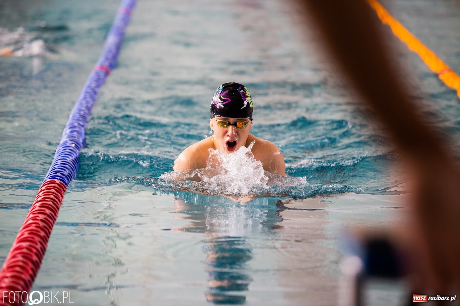 Zdjęcie w galerii na portalu naszraciborz.pl: Międzynarodowe Zawody Pływackie Puchar Sprintu o Puchar Dyrektora ZSOMS wiadomości z regionu