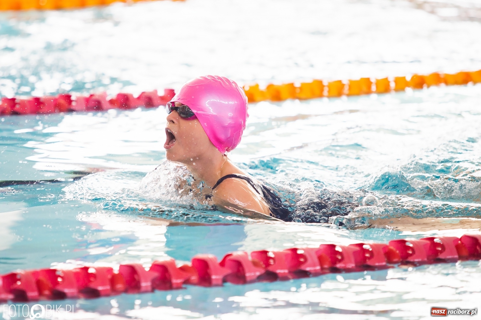 Zdjęcie w galerii na portalu naszraciborz.pl: Międzynarodowe Zawody Pływackie Puchar Sprintu o Puchar Dyrektora ZSOMS wiadomości z regionu