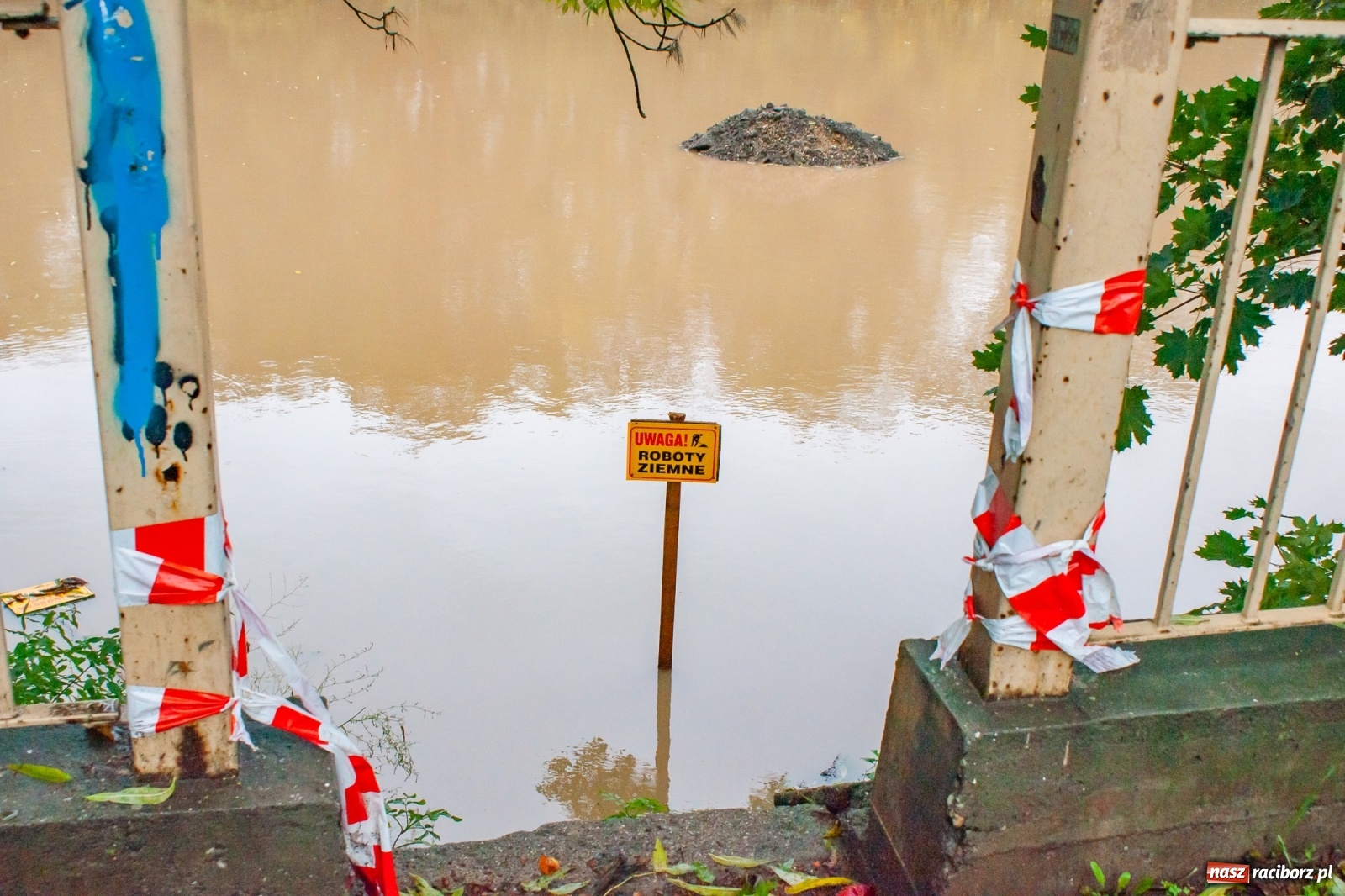 Zdjęcie w galerii na portalu naszraciborz.pl: Sytuacja powodziowa w powiecie raciborskim  wiadomości z regionu