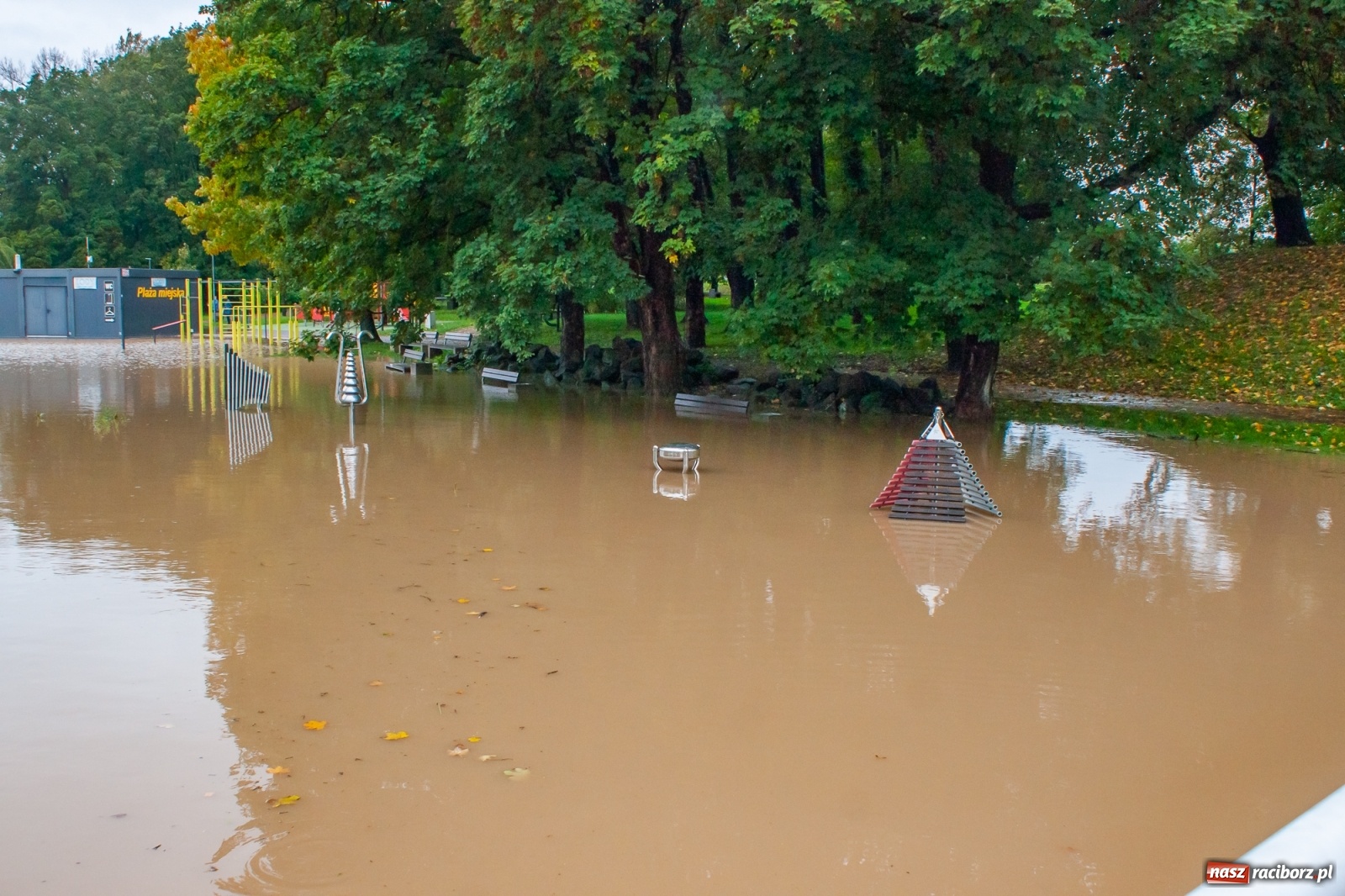 Zdjęcie w galerii na portalu naszraciborz.pl: Sytuacja powodziowa w powiecie raciborskim  wiadomości z regionu