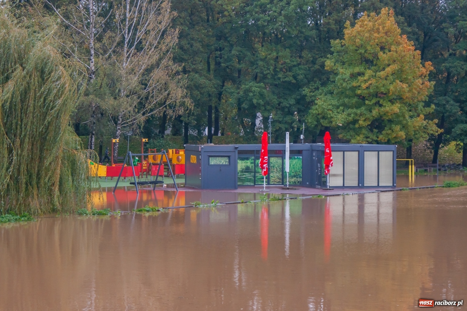 Zdjęcie w galerii na portalu naszraciborz.pl: Sytuacja powodziowa w powiecie raciborskim  wiadomości z regionu