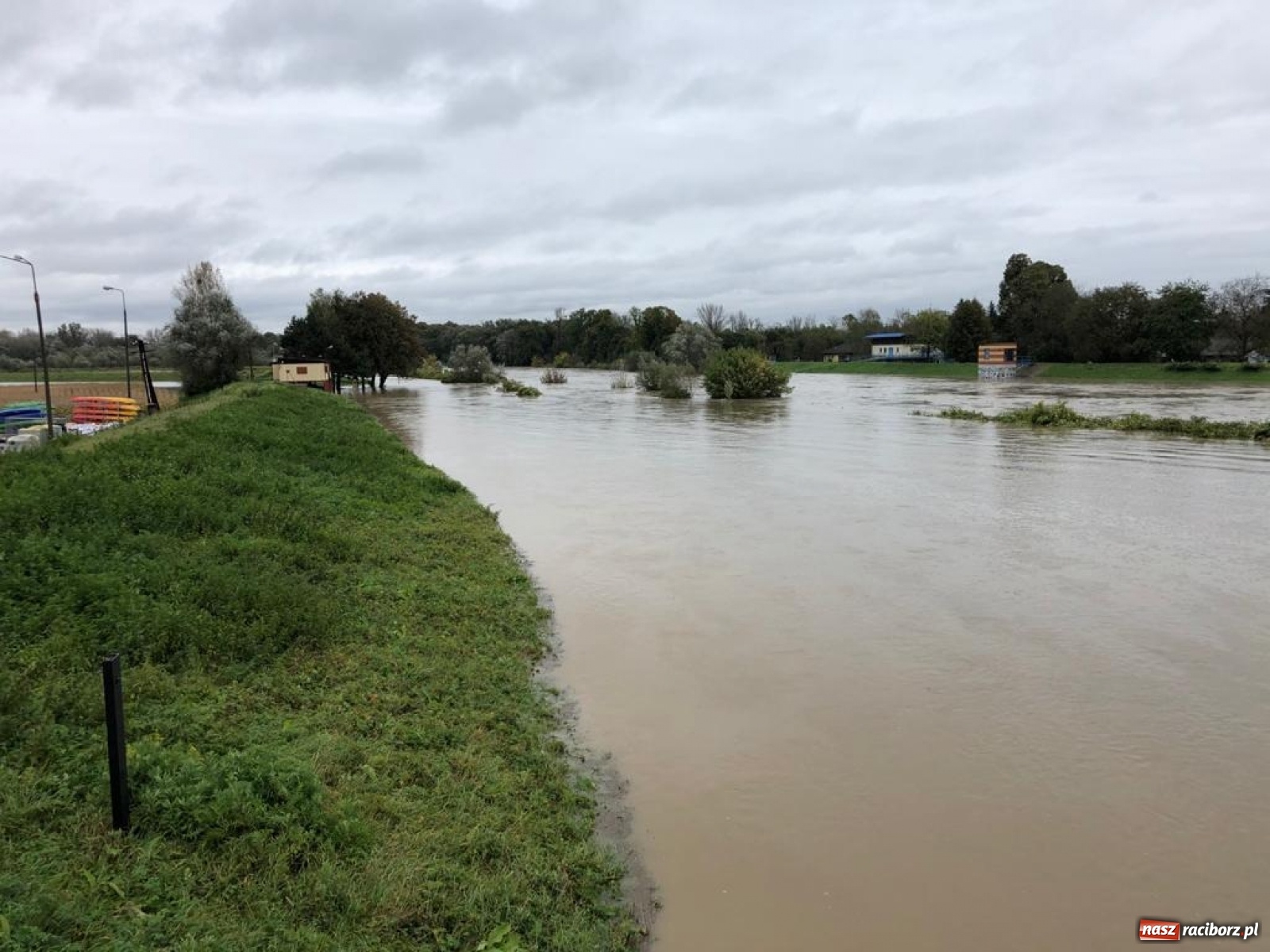Zdjęcie w galerii na portalu naszraciborz.pl: Sytuacja powodziowa w powiecie raciborskim  wiadomości z regionu