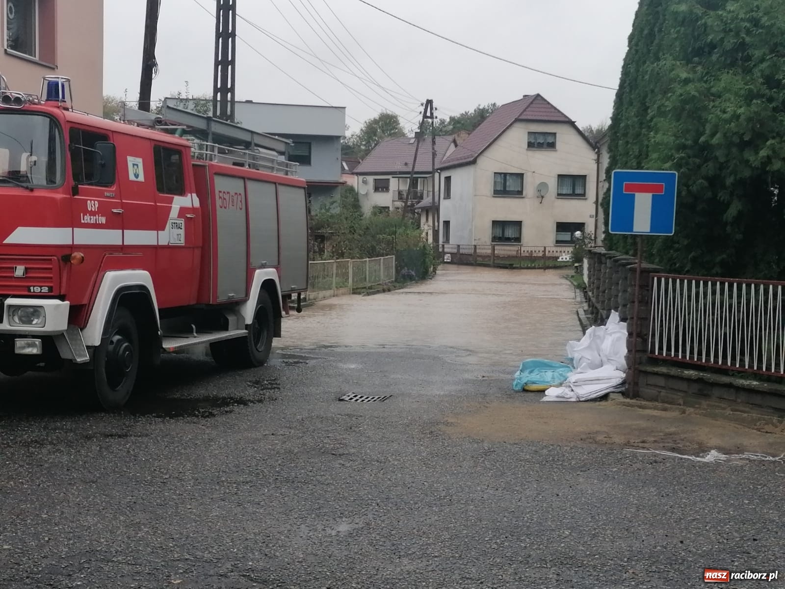 Zdjęcie w galerii na portalu naszraciborz.pl: Sytuacja powodziowa w powiecie raciborskim  wiadomości z regionu