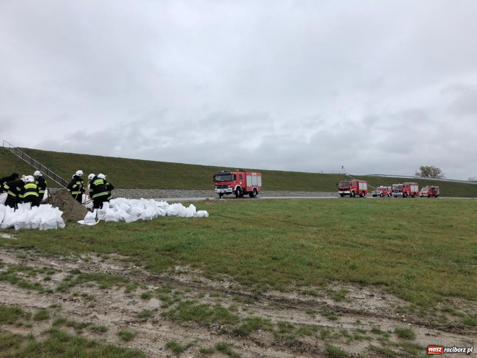 Zdjęcie w galerii na portalu naszraciborz.pl: Sytuacja powodziowa w powiecie raciborskim  wiadomości z regionu