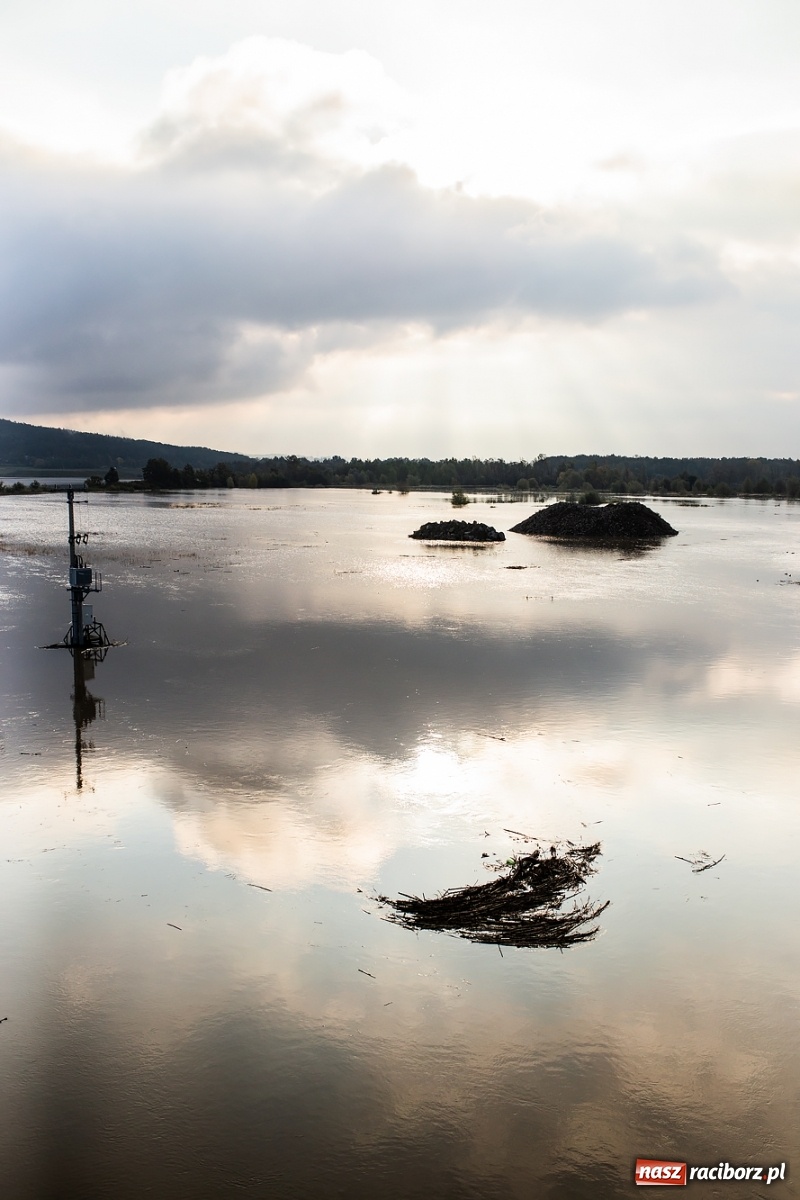 Zdjęcie w galerii na portalu naszraciborz.pl: Zbiornik Racibórz zadziałał. Fala efektywnie spłaszczona [FOTO i WIDEO] wiadomości z regionu