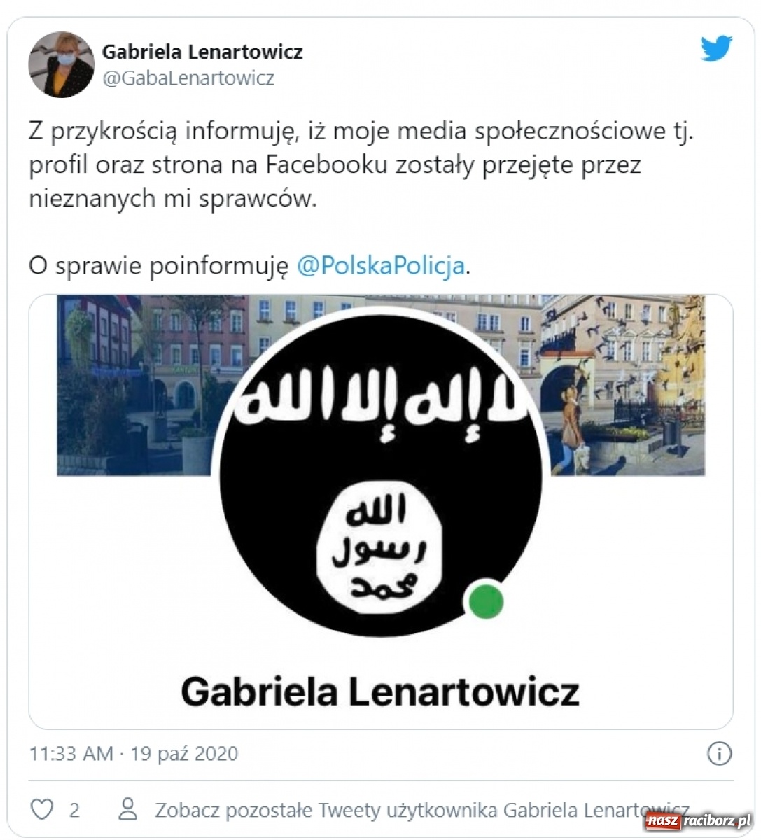 Zdjęcie w galerii na portalu naszraciborz.pl: Posłanka Gabriela Lenartowicz padła ofiarą hakerów wiadomości z regionu