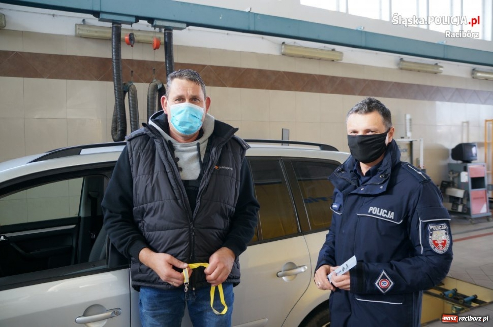 Zdjęcie w galerii na portalu naszraciborz.pl: Raciborska drogówka i diagności kontrolowali ustawienie świateł w pojazdach wiadomości z regionu