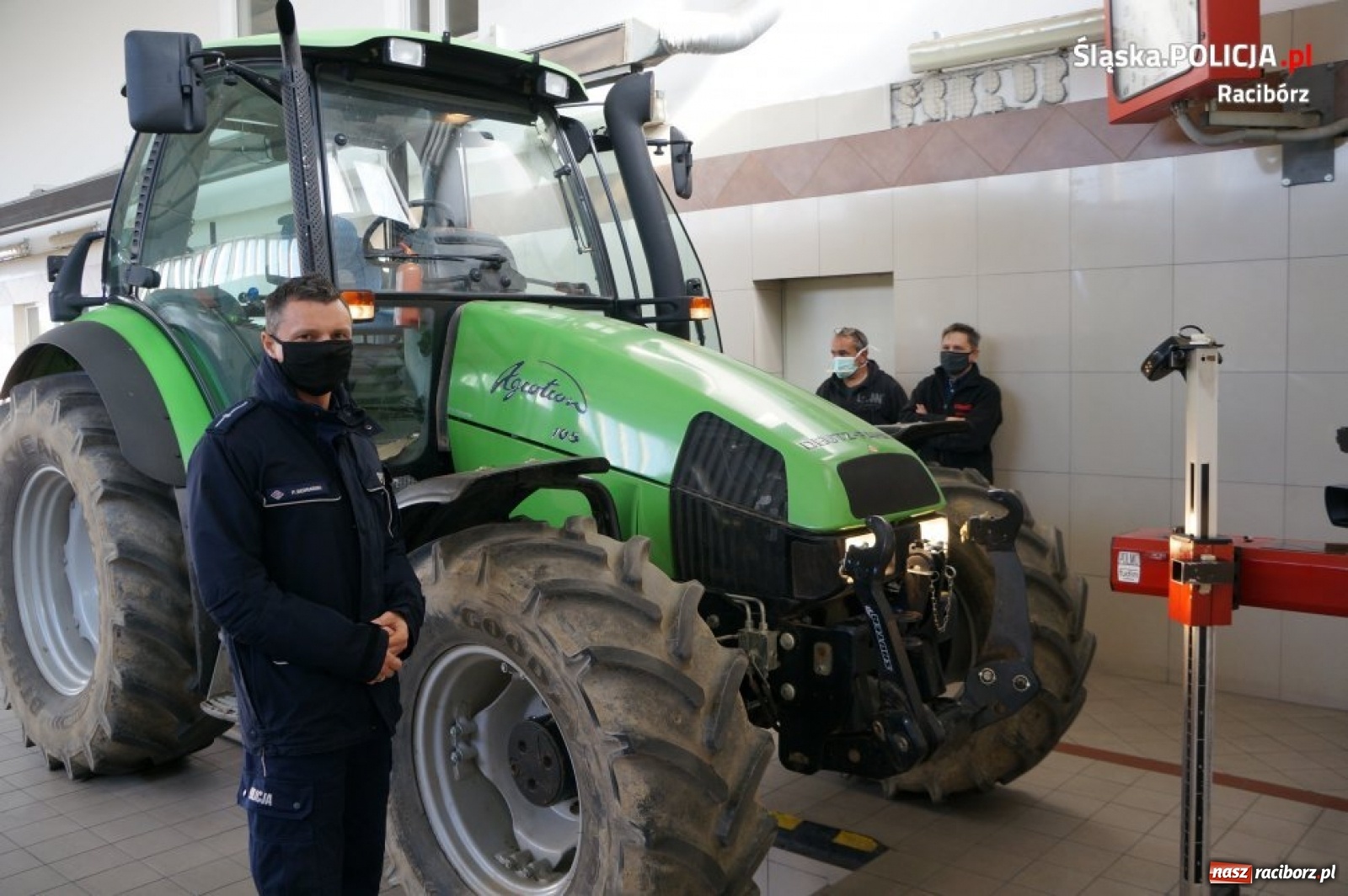 Zdjęcie w galerii na portalu naszraciborz.pl: Raciborska drogówka i diagności kontrolowali ustawienie świateł w pojazdach wiadomości z regionu