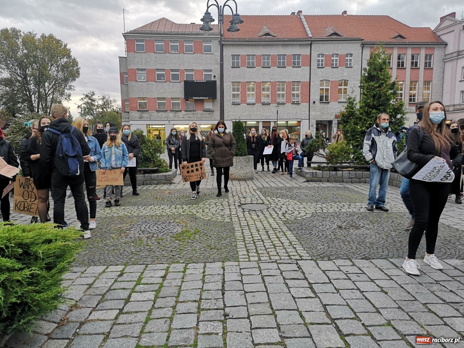 Zdjęcie w galerii na portalu naszraciborz.pl: Zakaz aborcji. Racibórz znów protestuje [WIDEO] wiadomości z regionu