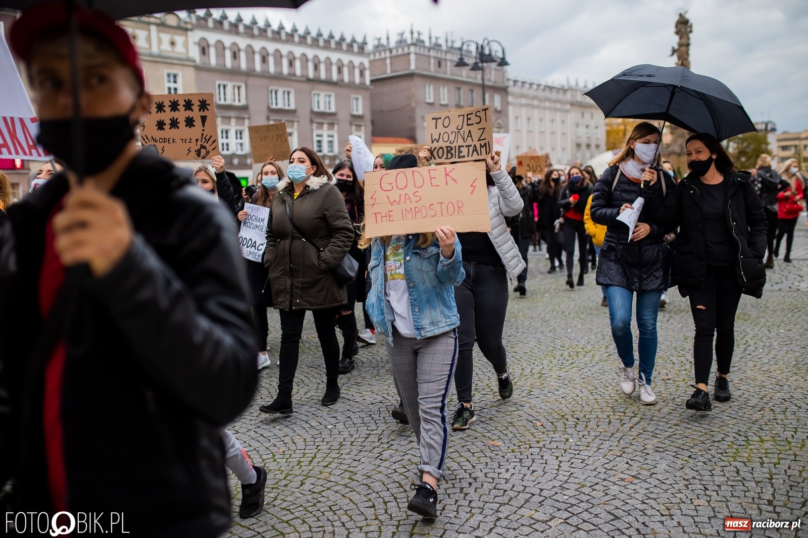 Zdjęcie w galerii na portalu naszraciborz.pl: Zakaz aborcji. Racibórz znów protestuje [WIDEO] wiadomości z regionu