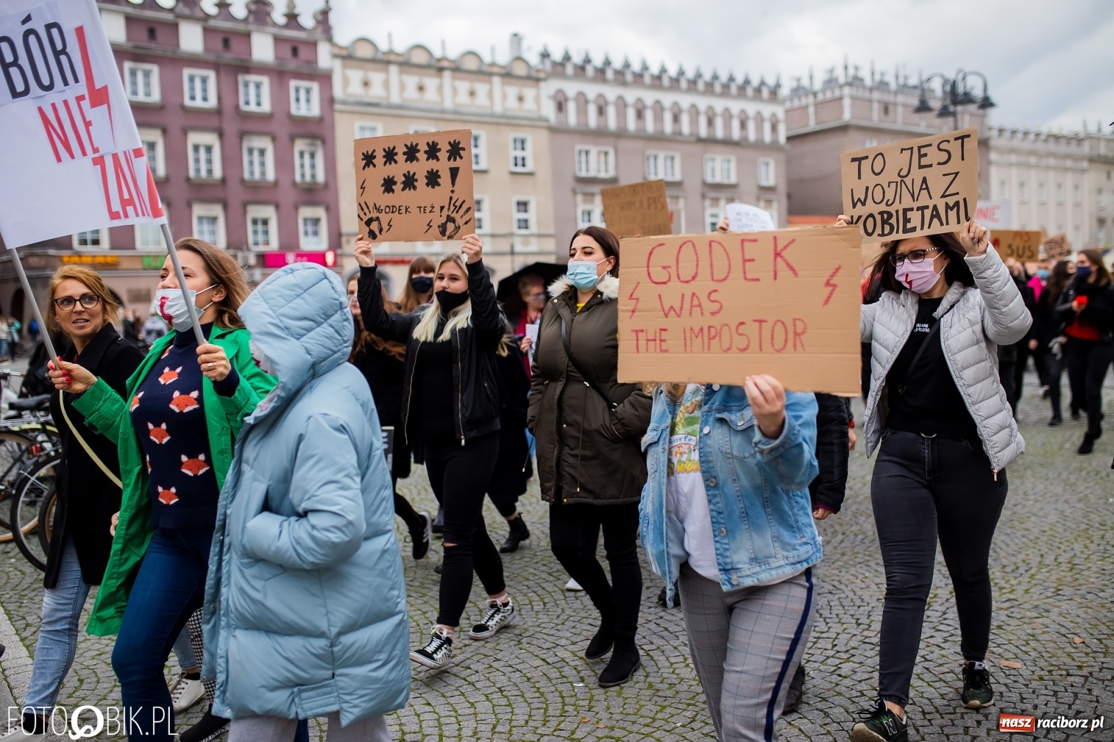 Zdjęcie w galerii na portalu naszraciborz.pl: Zakaz aborcji. Racibórz znów protestuje [WIDEO] wiadomości z regionu