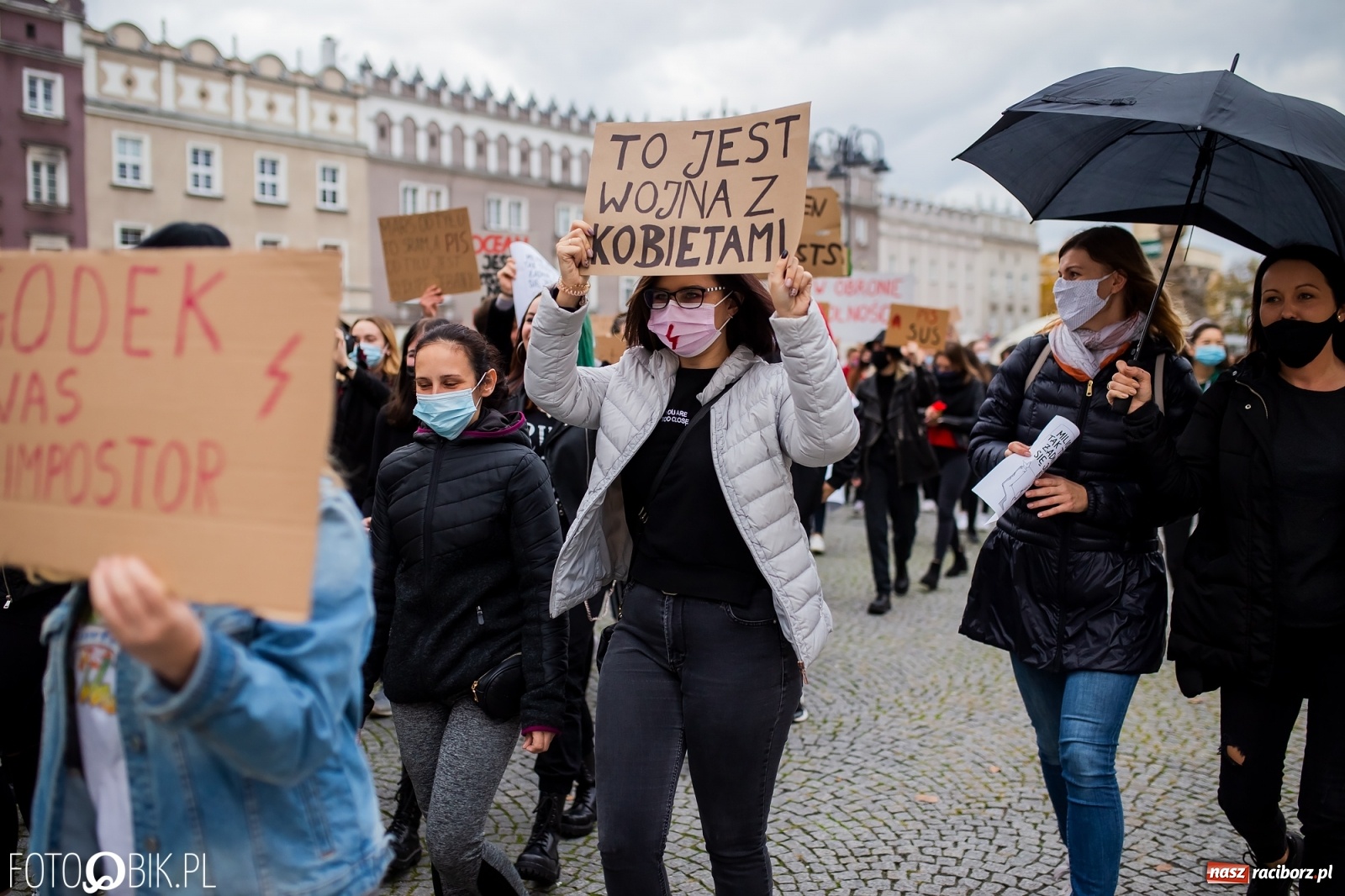 Zdjęcie w galerii na portalu naszraciborz.pl: Zakaz aborcji. Racibórz znów protestuje [WIDEO] wiadomości z regionu