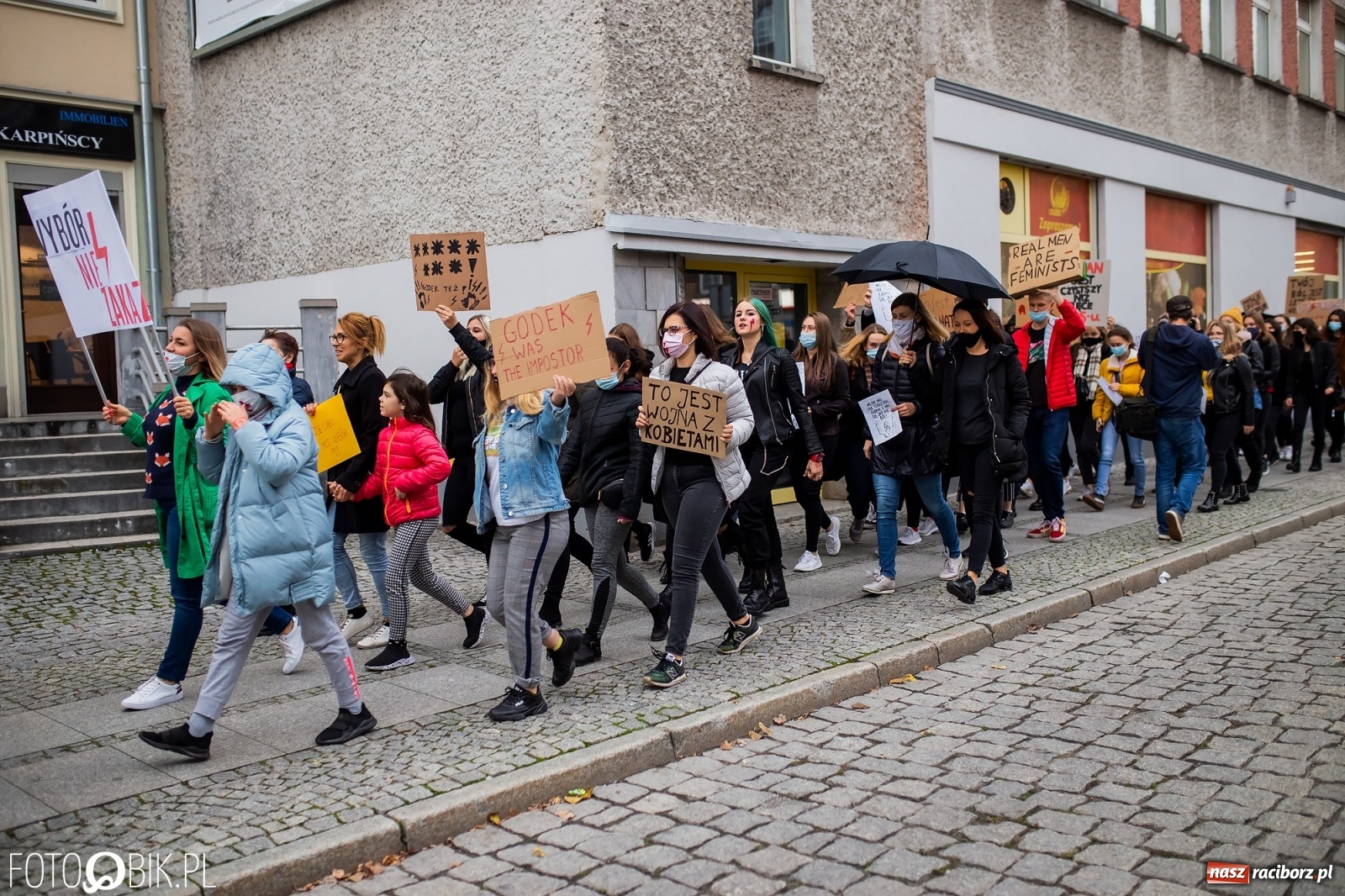 Zdjęcie w galerii na portalu naszraciborz.pl: Zakaz aborcji. Racibórz znów protestuje [WIDEO] wiadomości z regionu