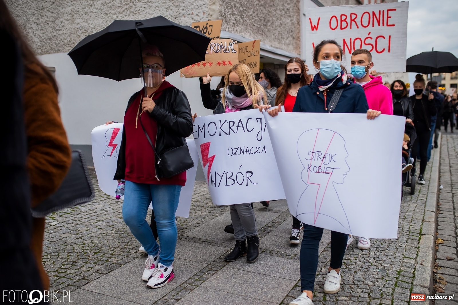 Zdjęcie w galerii na portalu naszraciborz.pl: Zakaz aborcji. Racibórz znów protestuje [WIDEO] wiadomości z regionu
