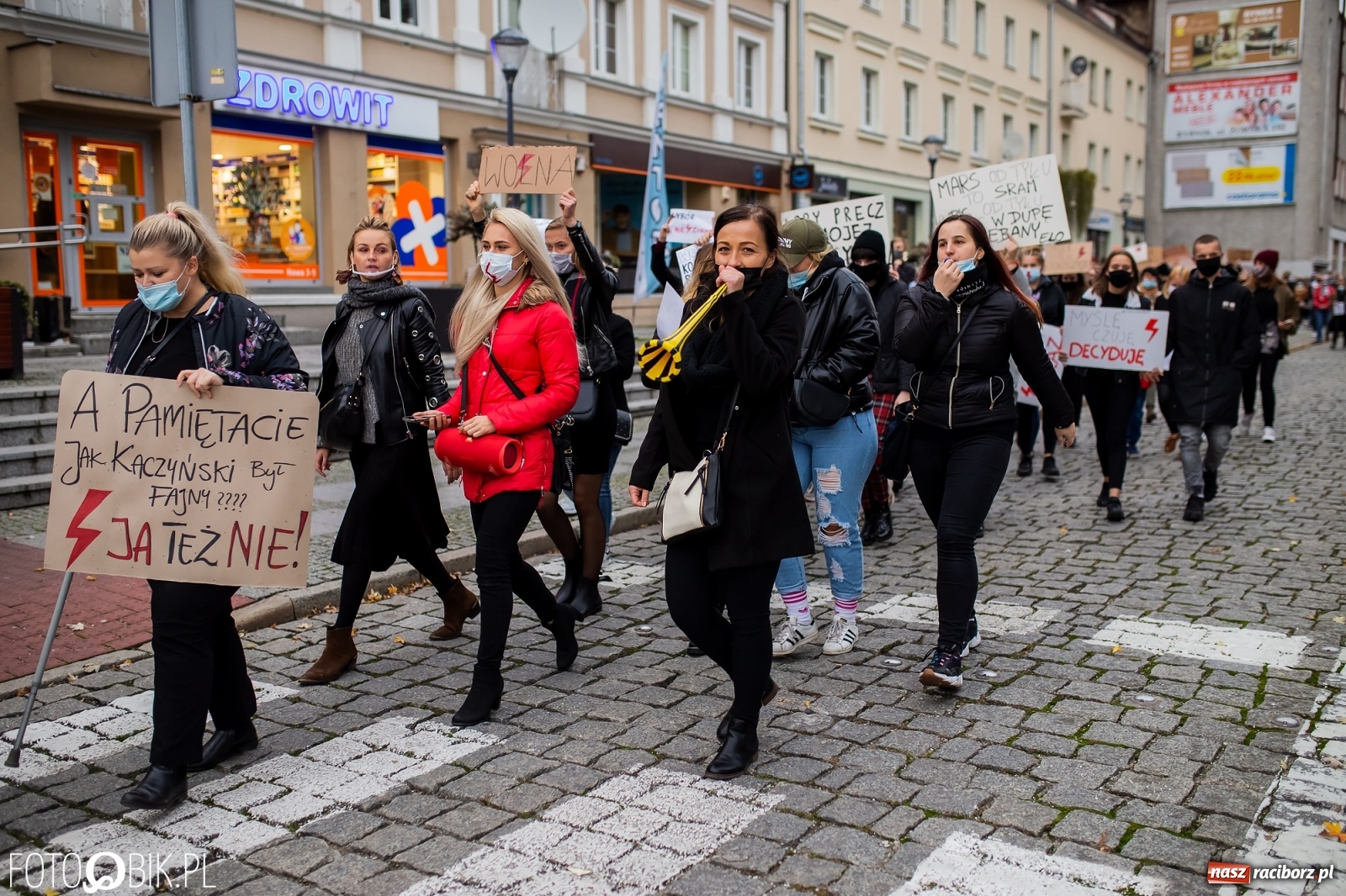 Zdjęcie w galerii na portalu naszraciborz.pl: Zakaz aborcji. Racibórz znów protestuje [WIDEO] wiadomości z regionu