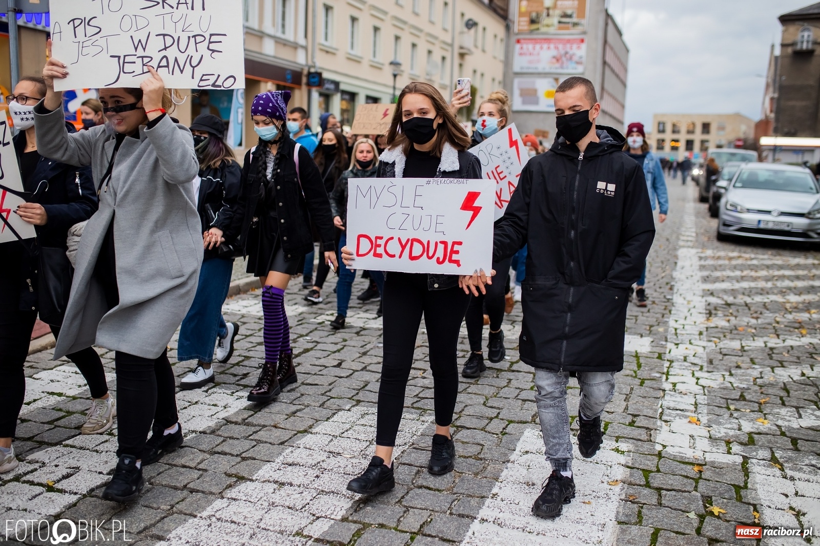 Zdjęcie w galerii na portalu naszraciborz.pl: Zakaz aborcji. Racibórz znów protestuje [WIDEO] wiadomości z regionu