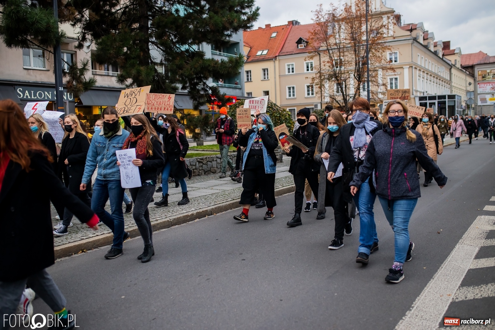 Zdjęcie w galerii na portalu naszraciborz.pl: Zakaz aborcji. Racibórz znów protestuje [WIDEO] wiadomości z regionu