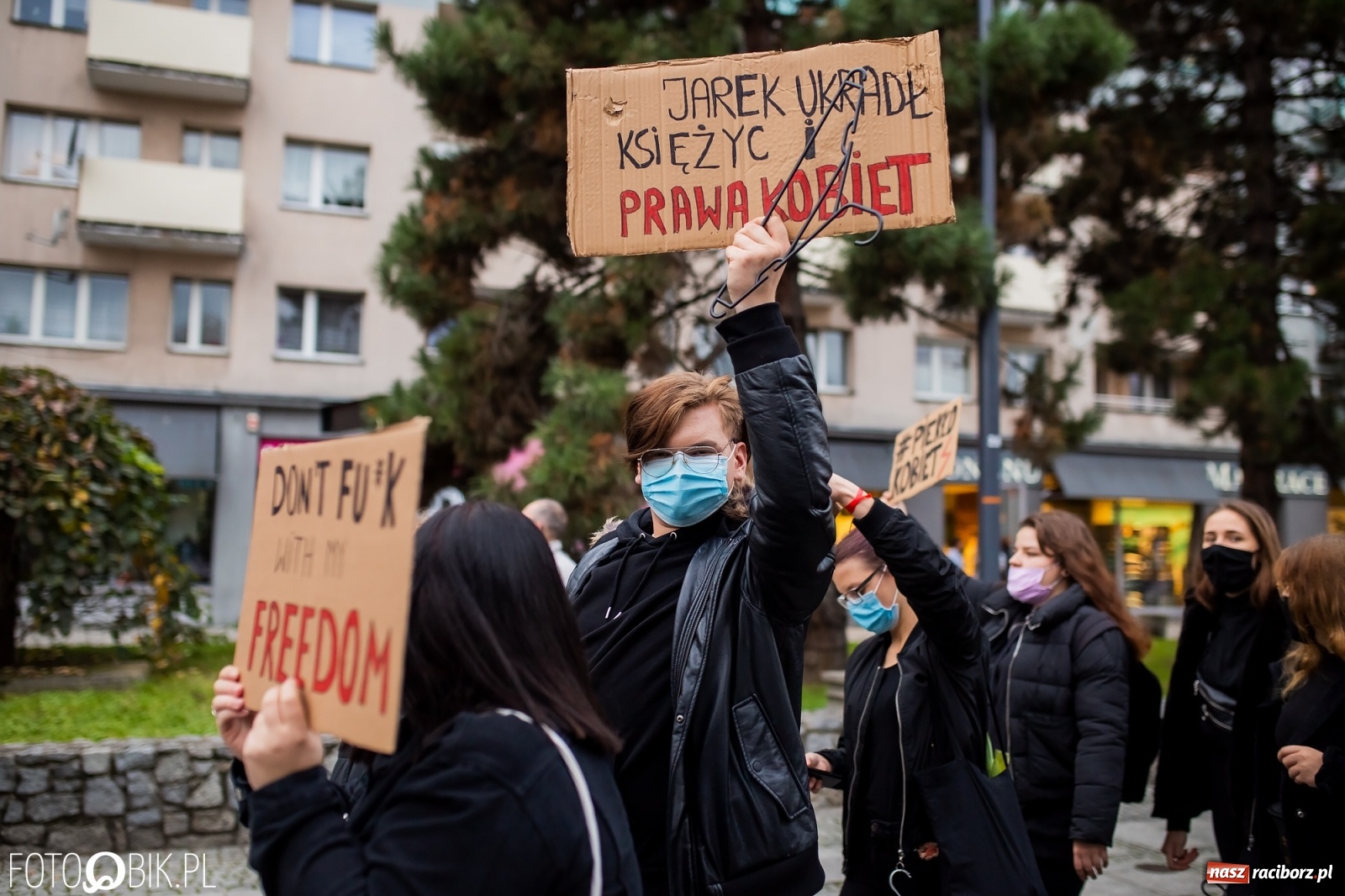 Zdjęcie w galerii na portalu naszraciborz.pl: Zakaz aborcji. Racibórz znów protestuje [WIDEO] wiadomości z regionu