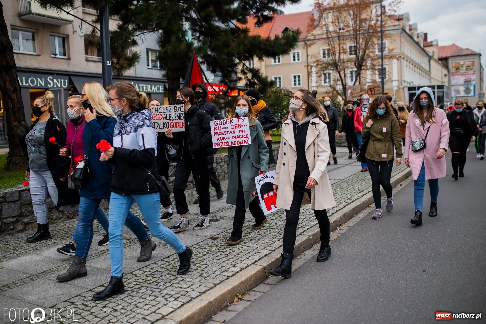 Zdjęcie w galerii na portalu naszraciborz.pl: Zakaz aborcji. Racibórz znów protestuje [WIDEO] wiadomości z regionu