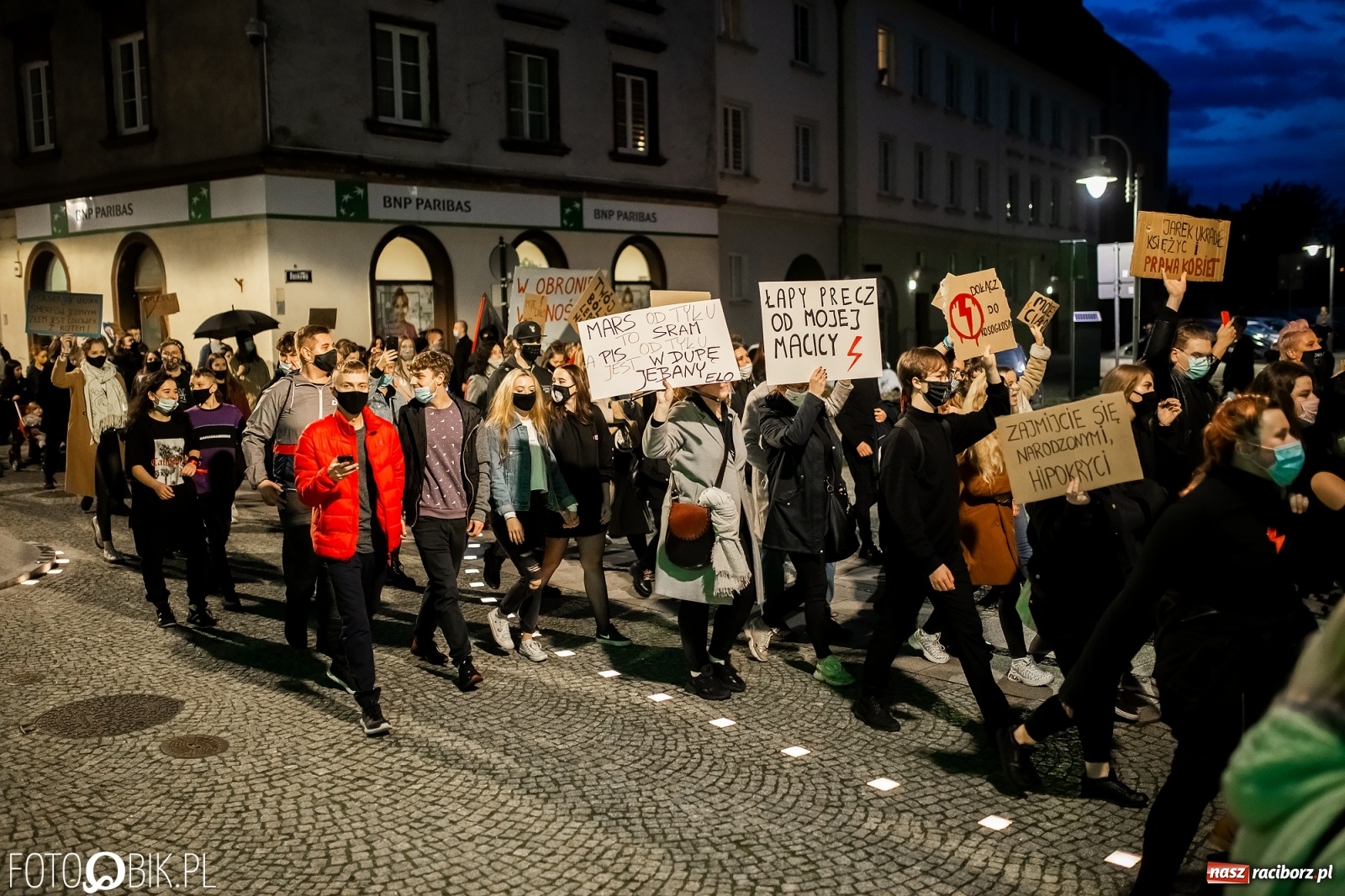 Zdjęcie w galerii na portalu naszraciborz.pl: Zakaz aborcji. Racibórz znów protestuje [WIDEO] wiadomości z regionu