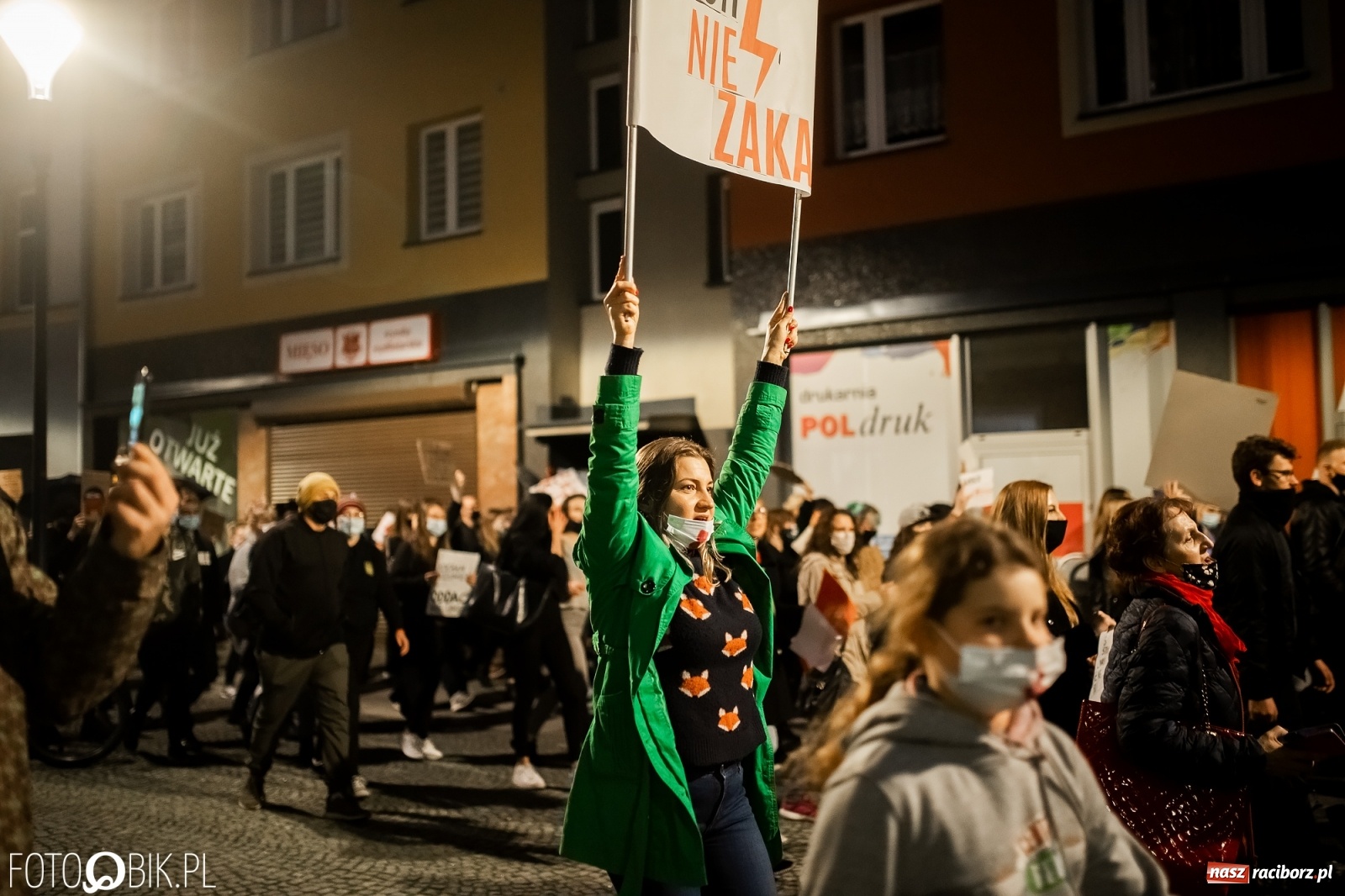 Zdjęcie w galerii na portalu naszraciborz.pl: Zakaz aborcji. Racibórz znów protestuje [WIDEO] wiadomości z regionu
