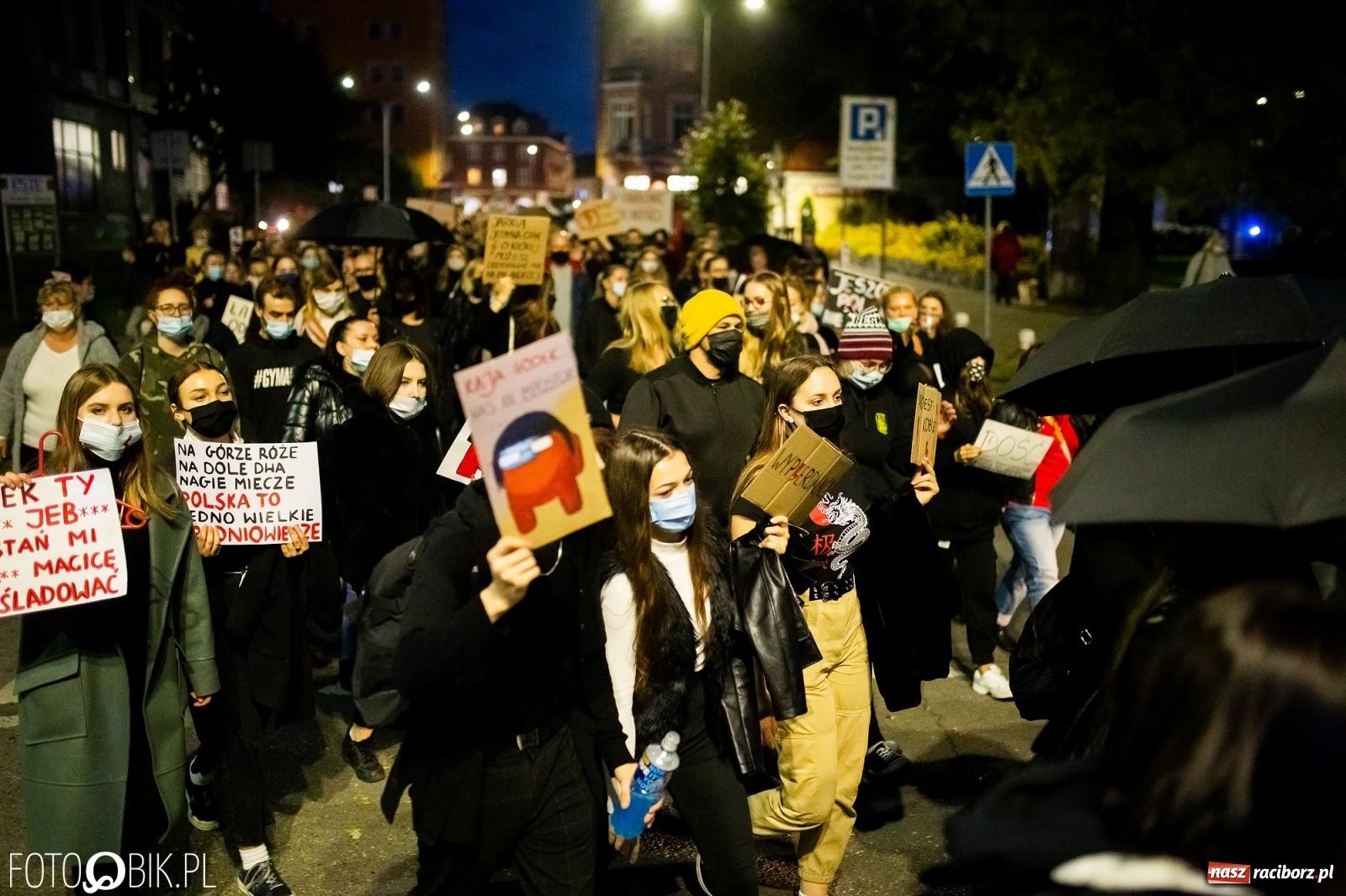 Zdjęcie w galerii na portalu naszraciborz.pl: Zakaz aborcji. Racibórz znów protestuje [WIDEO] wiadomości z regionu