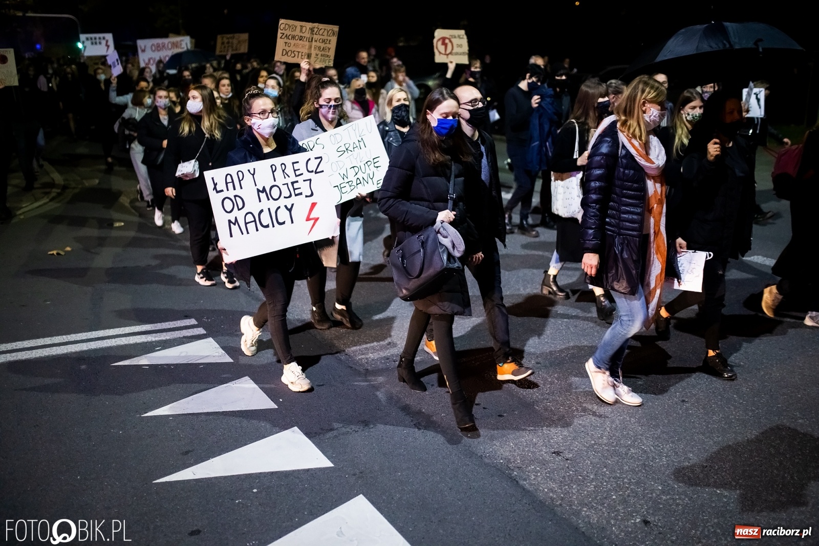 Zdjęcie w galerii na portalu naszraciborz.pl: Zakaz aborcji. Racibórz znów protestuje [WIDEO] wiadomości z regionu