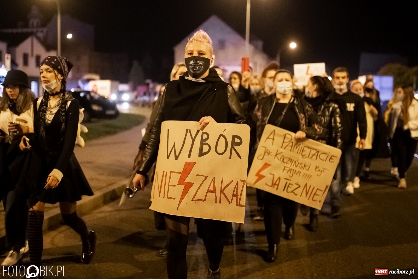 Zdjęcie w galerii na portalu naszraciborz.pl: Zakaz aborcji. Racibórz znów protestuje [WIDEO] wiadomości z regionu