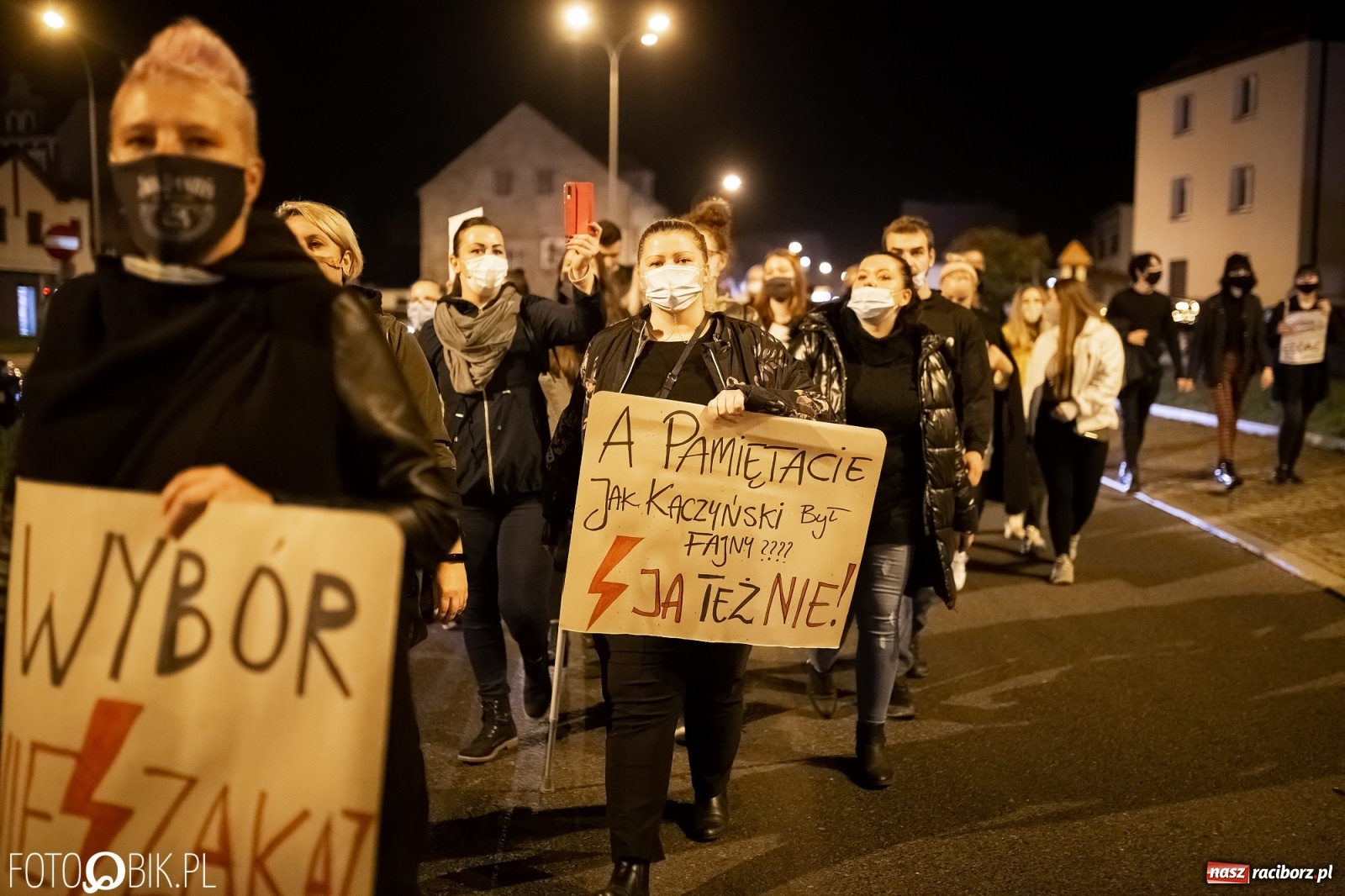 Zdjęcie w galerii na portalu naszraciborz.pl: Zakaz aborcji. Racibórz znów protestuje [WIDEO] wiadomości z regionu