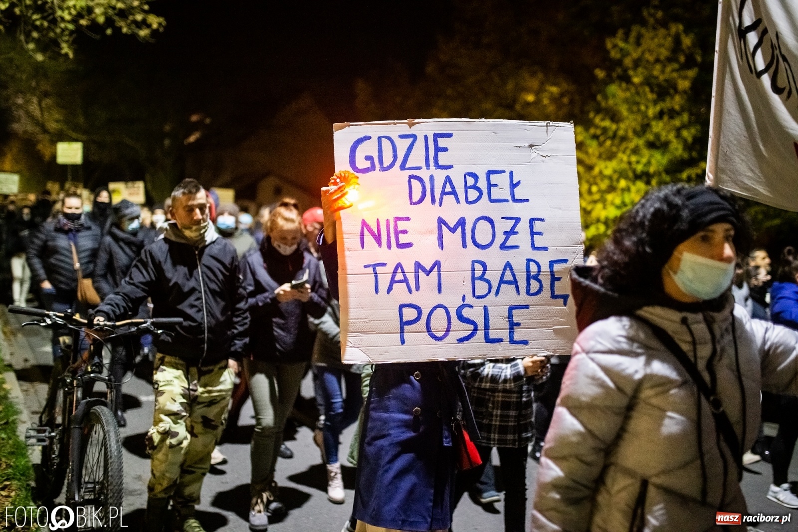Zdjęcie w galerii na portalu naszraciborz.pl: Racibórz w onet.pl. Protest w małym mieście. Też chcemy pokazać, że się nie zgadzamy  wiadomości z regionu