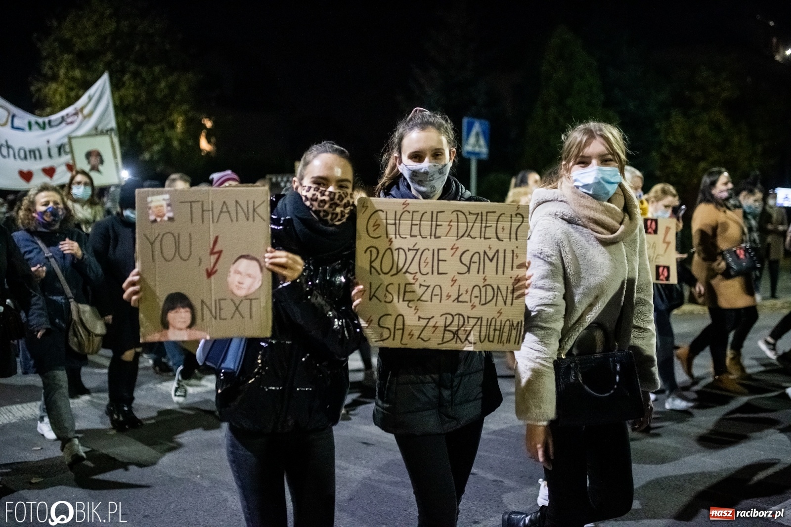 Zdjęcie w galerii na portalu naszraciborz.pl: Racibórz w onet.pl. Protest w małym mieście. Też chcemy pokazać, że się nie zgadzamy  wiadomości z regionu