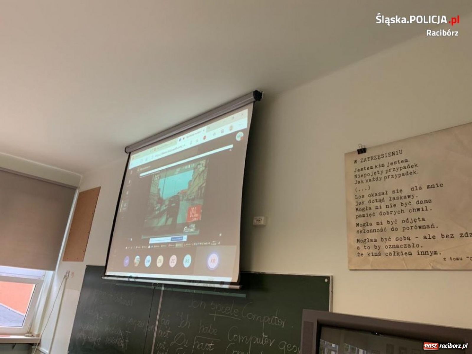 Zdjęcie w galerii na portalu naszraciborz.pl: Policyjne pogadanki teraz on-line  wiadomości z regionu