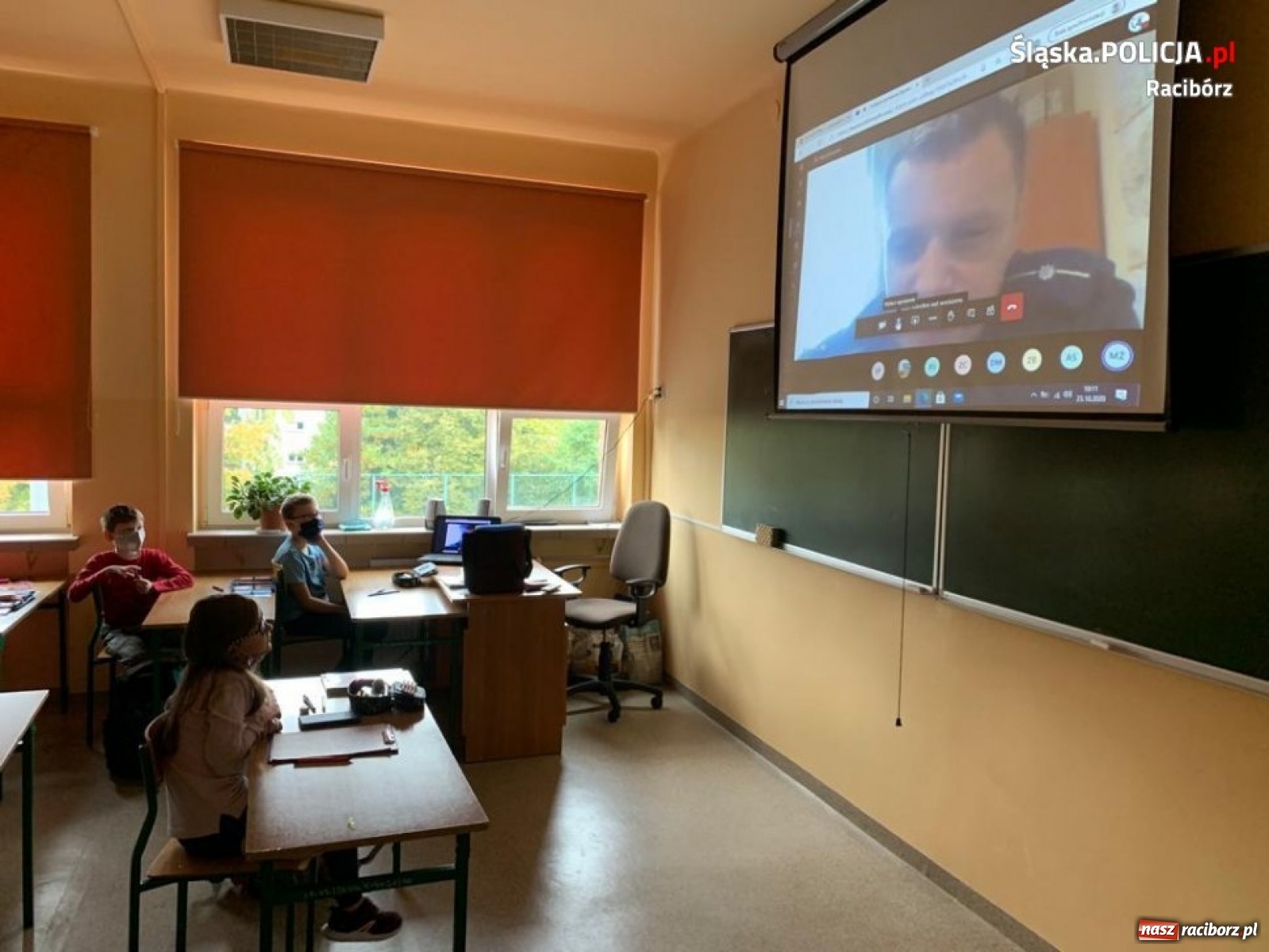 Zdjęcie w galerii na portalu naszraciborz.pl: Policyjne pogadanki teraz on-line  wiadomości z regionu