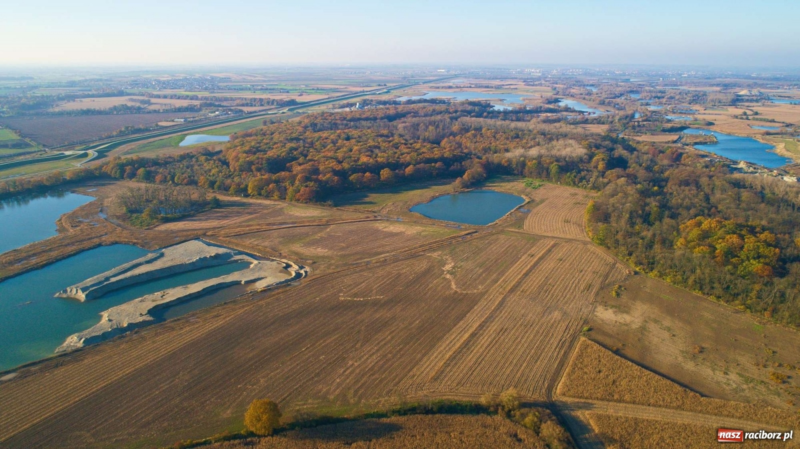 Zdjęcie w galerii na portalu naszraciborz.pl: Zbiornik Racibórz w barwach złotej jesieni [FOTO] wiadomości z regionu