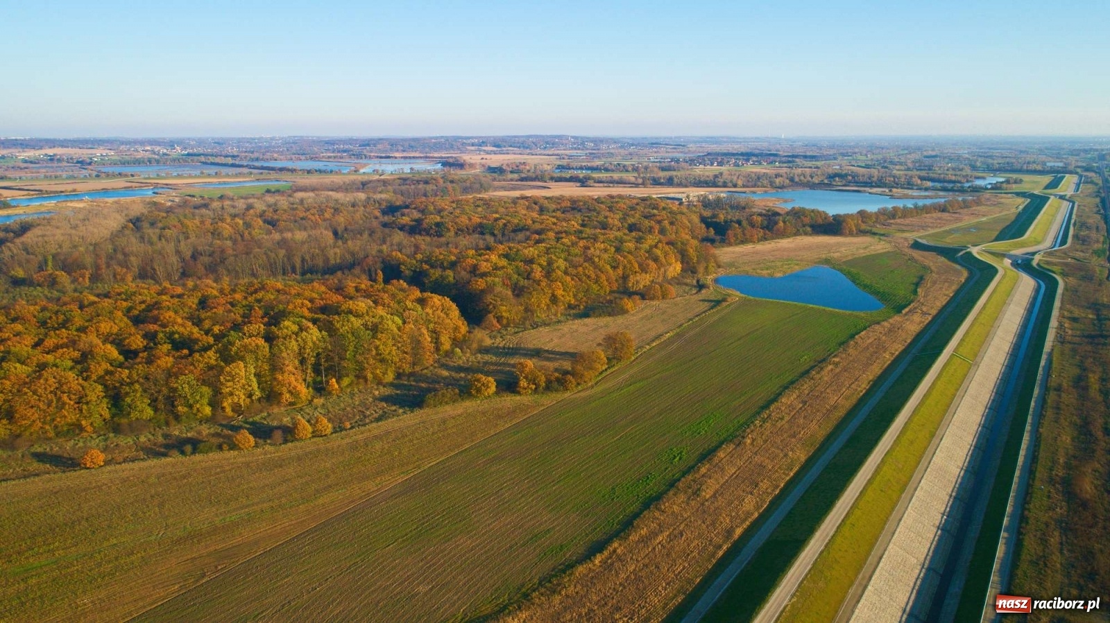 Zdjęcie w galerii na portalu naszraciborz.pl: Zbiornik Racibórz w barwach złotej jesieni [FOTO] wiadomości z regionu