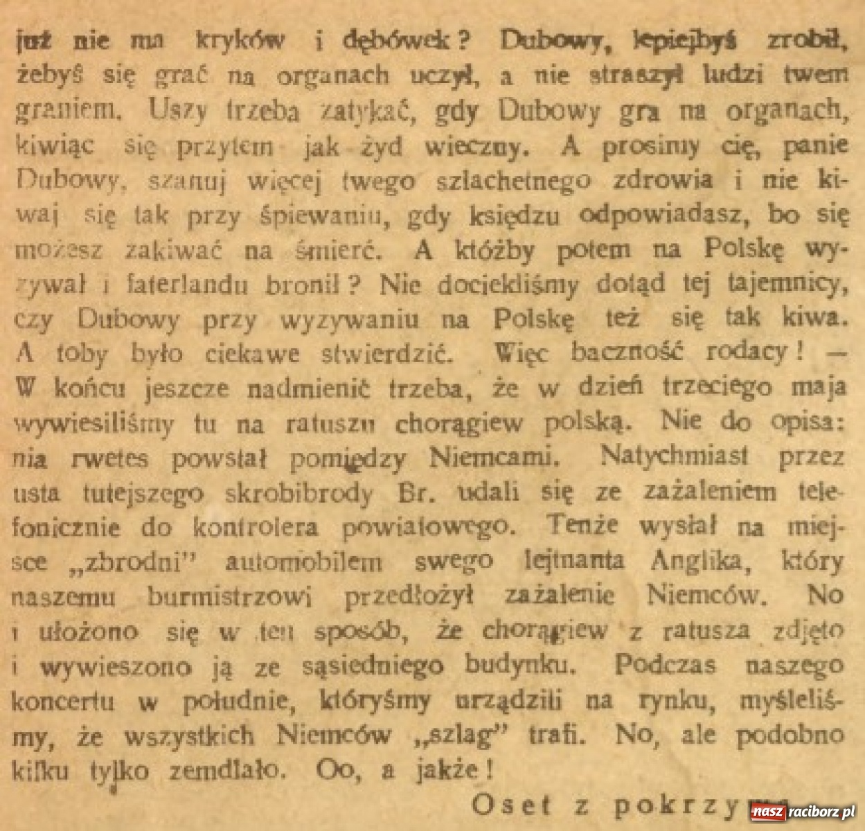 Zdjęcie w galerii na portalu naszraciborz.pl: Powstało archiwum śląskich wycinków prasowych on-line wiadomości z regionu