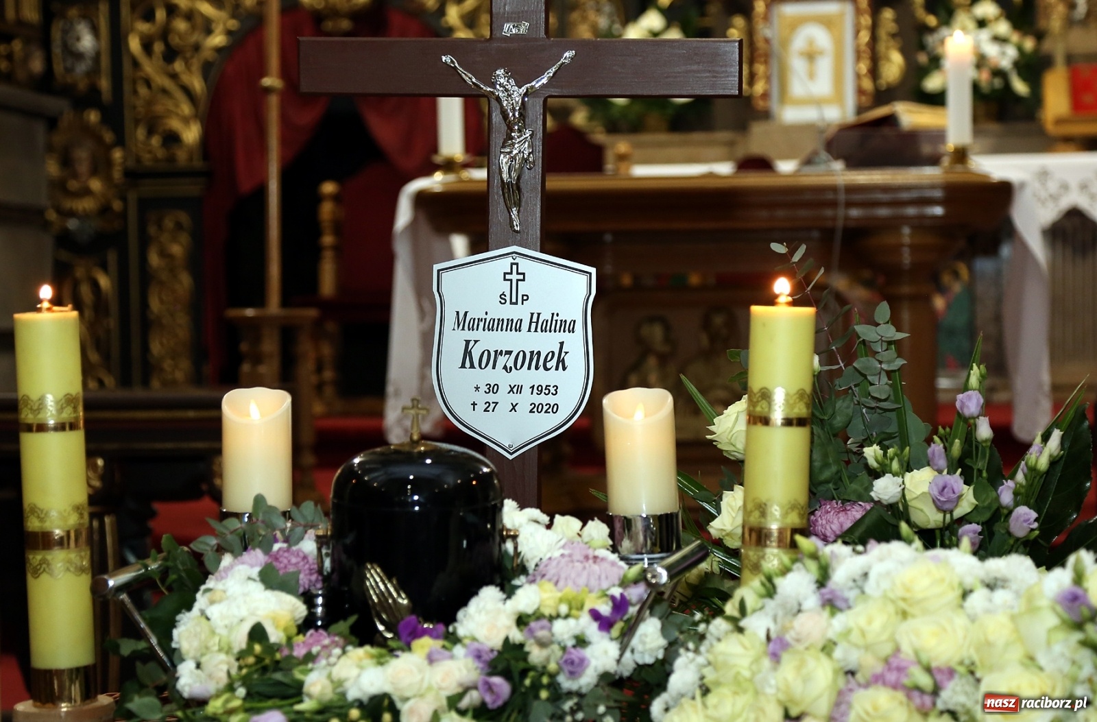 Zdjęcie w galerii na portalu naszraciborz.pl: Dziś pożegnano śp. Mariannę Halinę Korzonek wiadomości z regionu