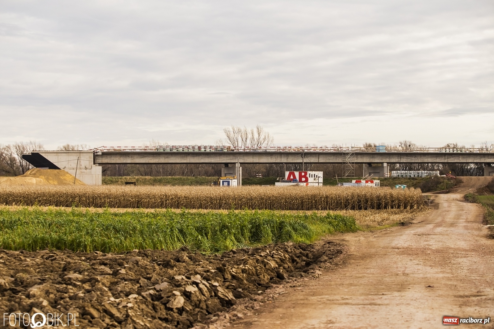Zdjęcie w galerii na portalu naszraciborz.pl: Nowy most w Raciborzu gotowy. Betonowanie ósmego przęsła zakończone! wiadomości z regionu