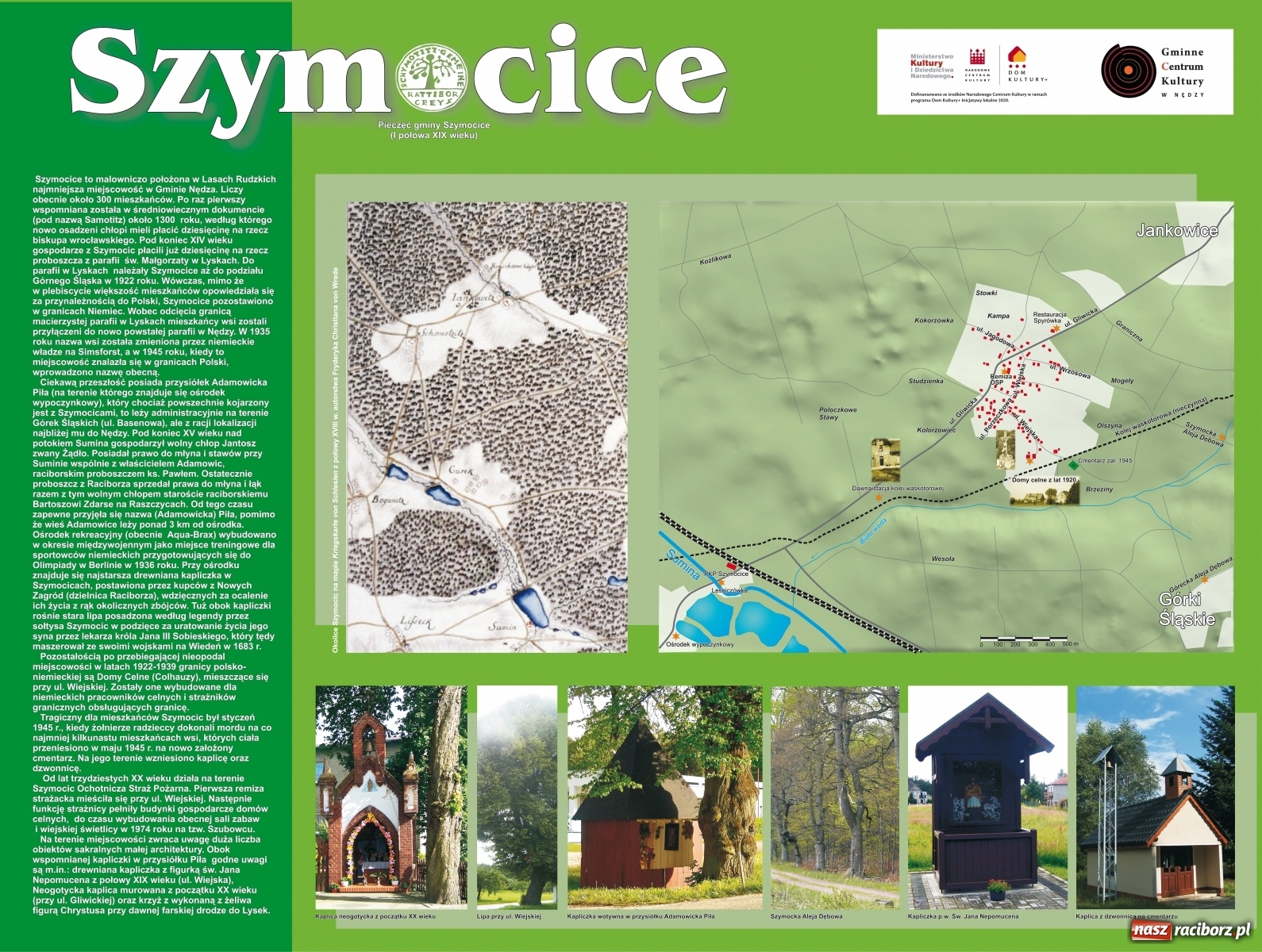 Zdjęcie w galerii na portalu naszraciborz.pl: Odrestaurowano tablice z historią Górek Śląskich i Szymocic wiadomości z regionu