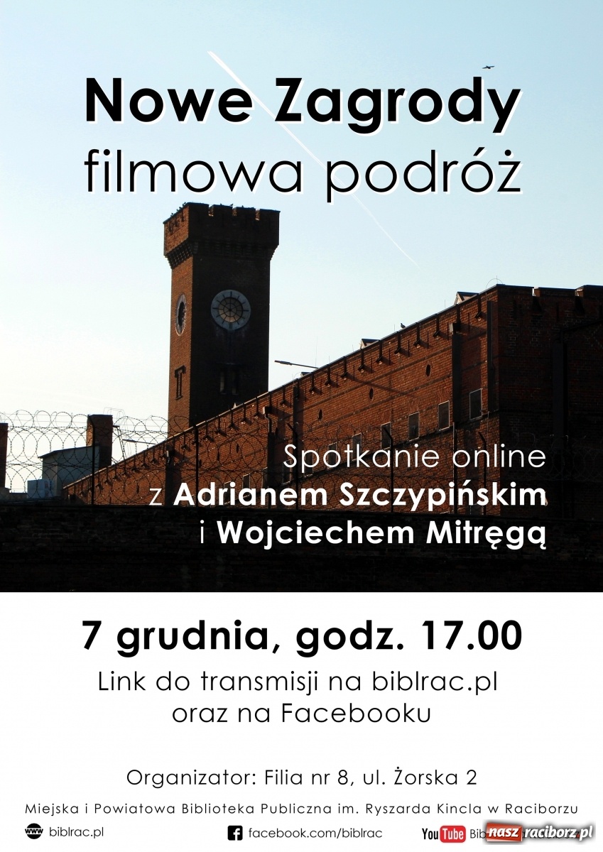Zdjęcie w galerii na portalu naszraciborz.pl: Spotkanie online z Adrianem Szczypińskim i Wojciechem Mitręgą wiadomości z regionu