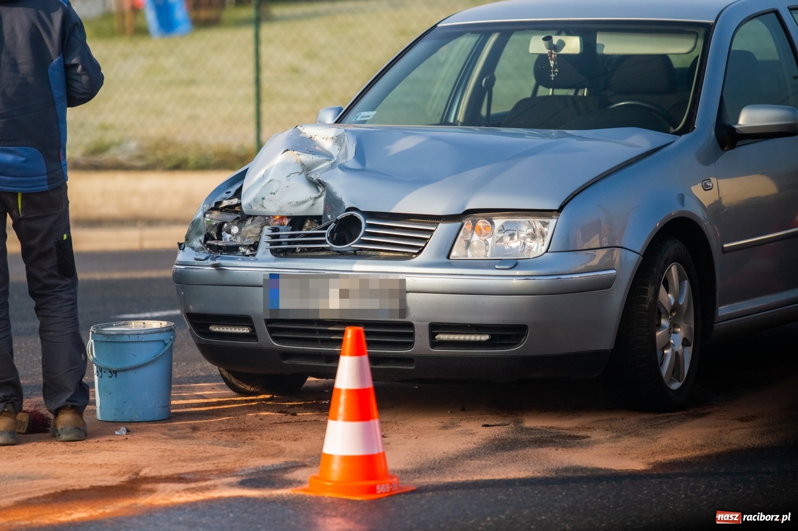 Zdjęcie w galerii na portalu naszraciborz.pl: Korczaka-Hulczyńska. Kierowca ciągnika ukarany mandatem wiadomości z regionu