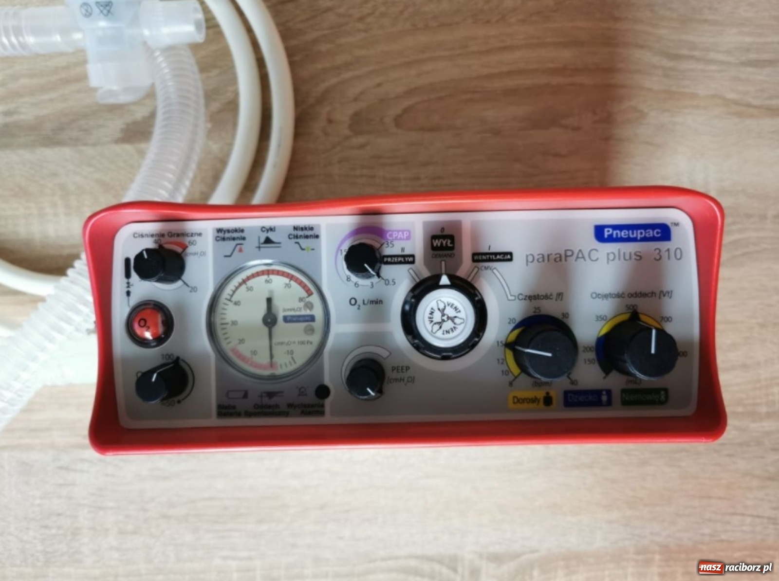 Zdjęcie w galerii na portalu naszraciborz.pl: Przenośny respirator dla Kuźni Raciborskiej i Nędzy  wiadomości z regionu